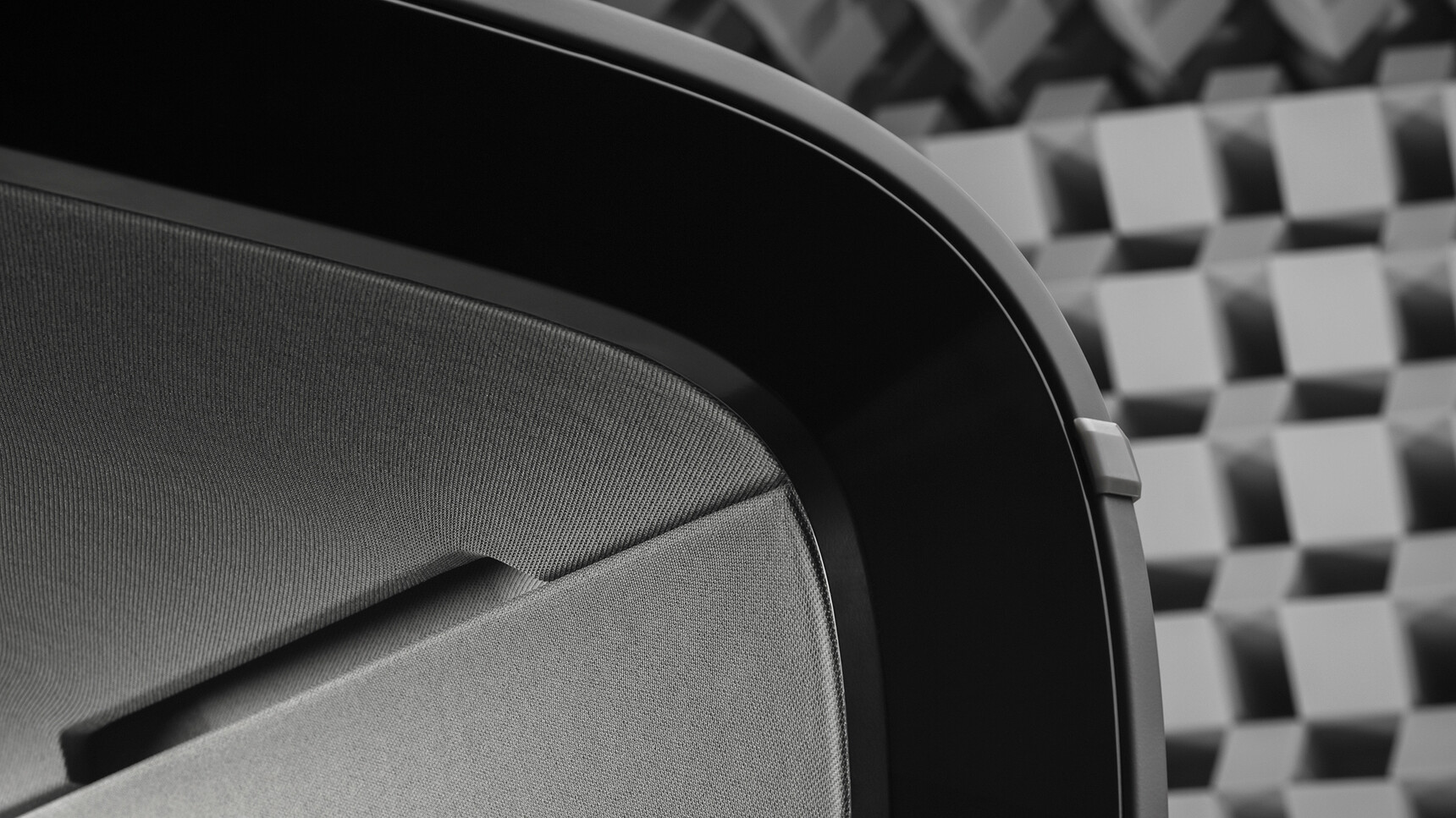 Framery One Meeting Pod Detail Image Showing Corner Of The Pod