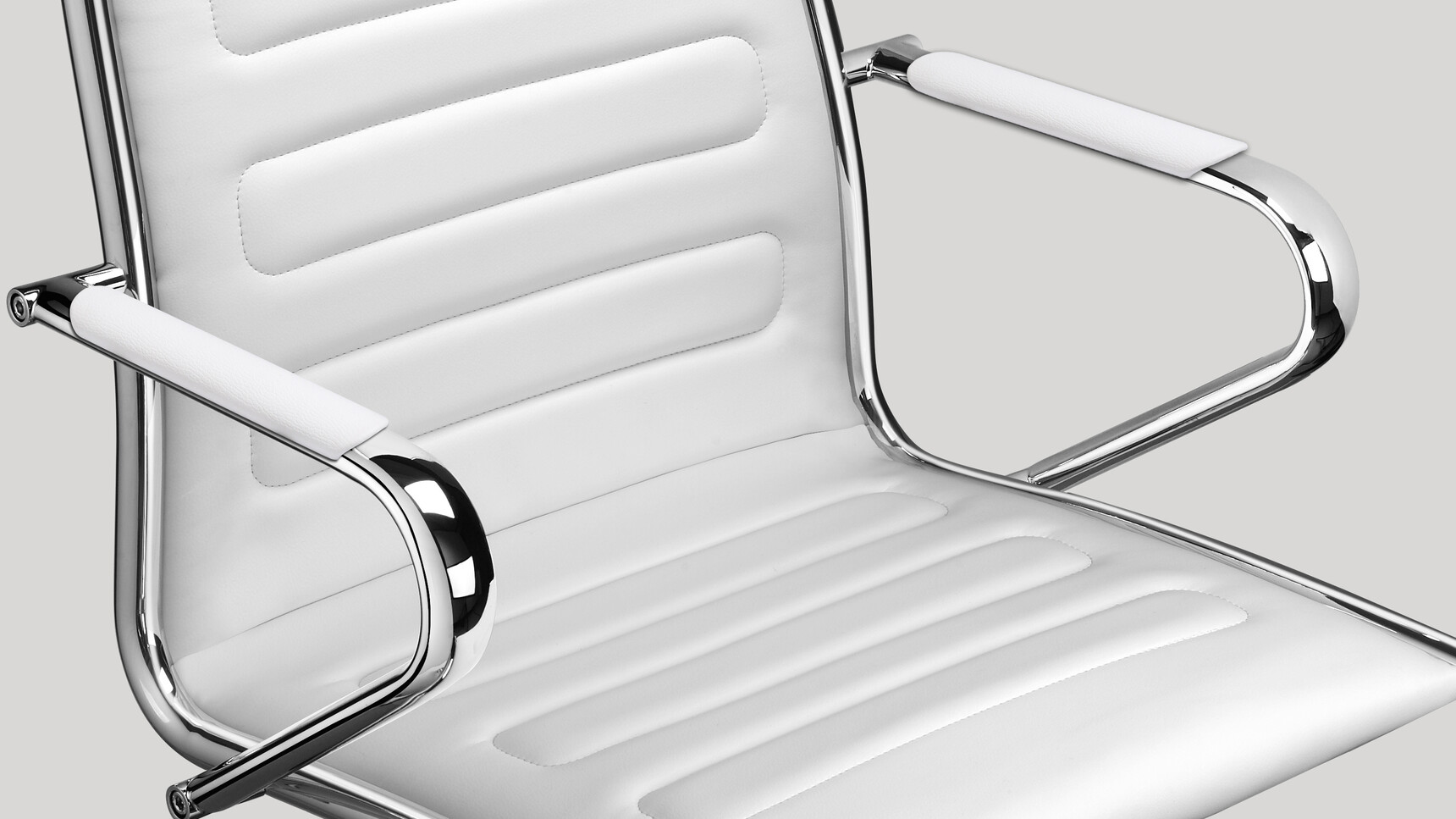 Sitland Classic+ Low Back Office Chair With Sled Base And White Detail Image On White Background