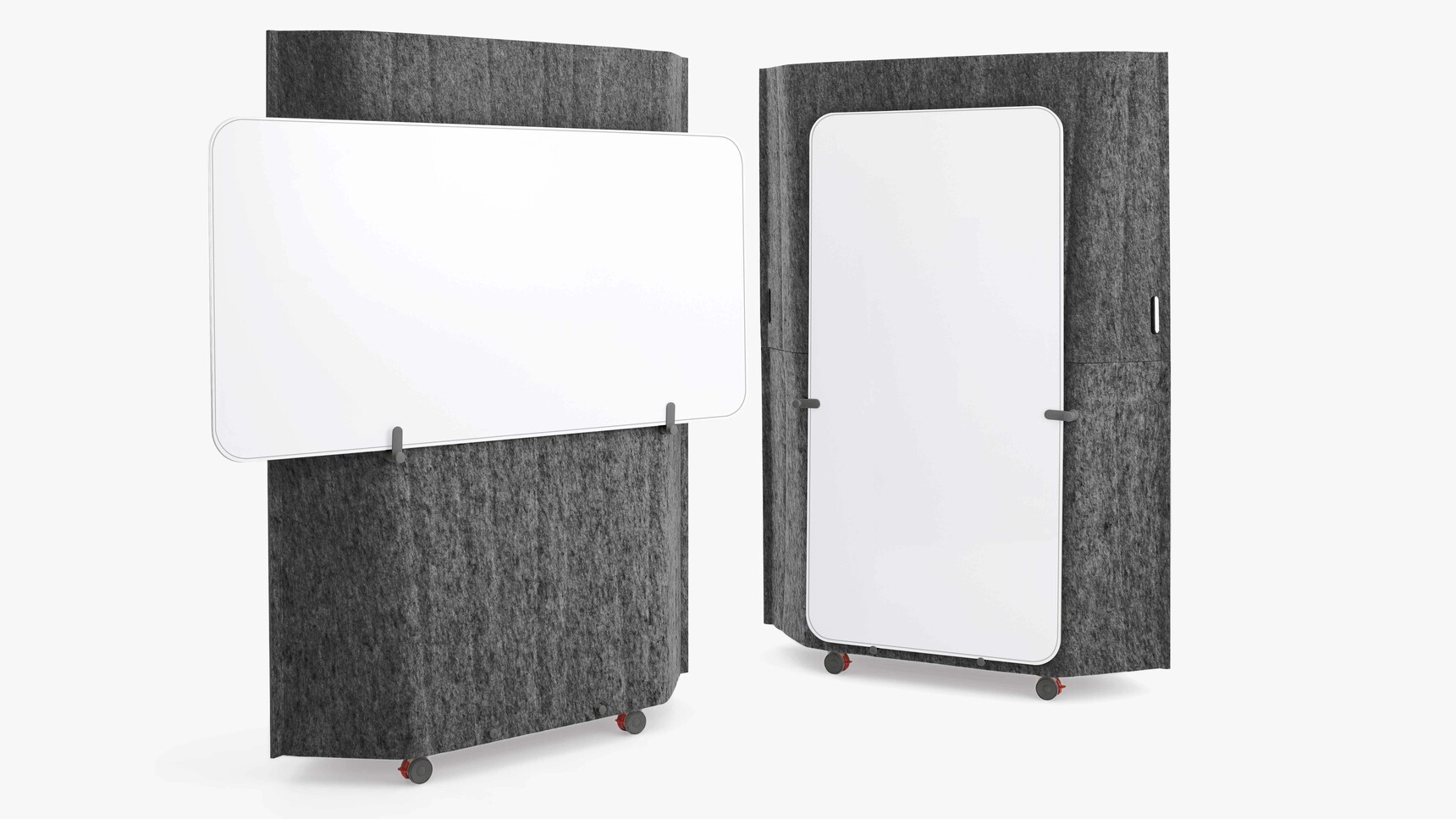 Steelcase Flex Whiteboard Solutions On Acoustic Boundary On White Background