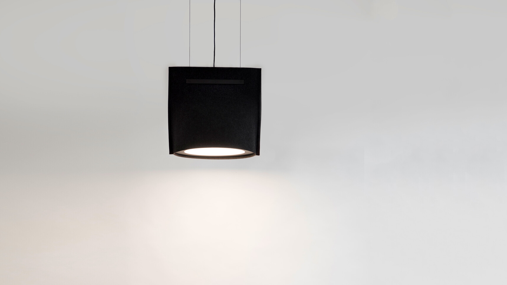 Buzzi Space BuzziBell LED Light In Black BuzziFelt Upholstery Family Image