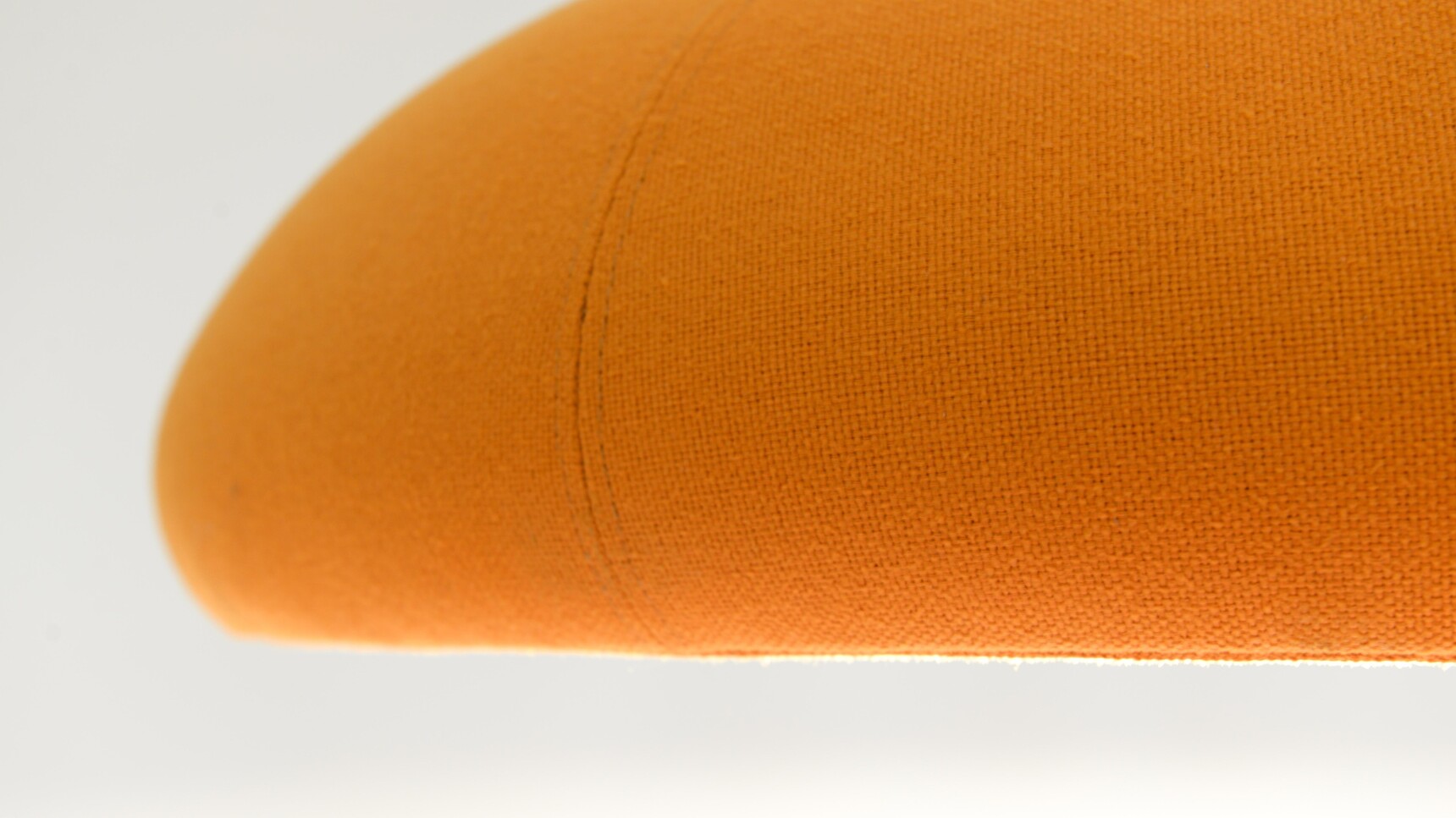 Buzzi Space BuzziDome LED Light With Light Orange Upholstery Detail Image