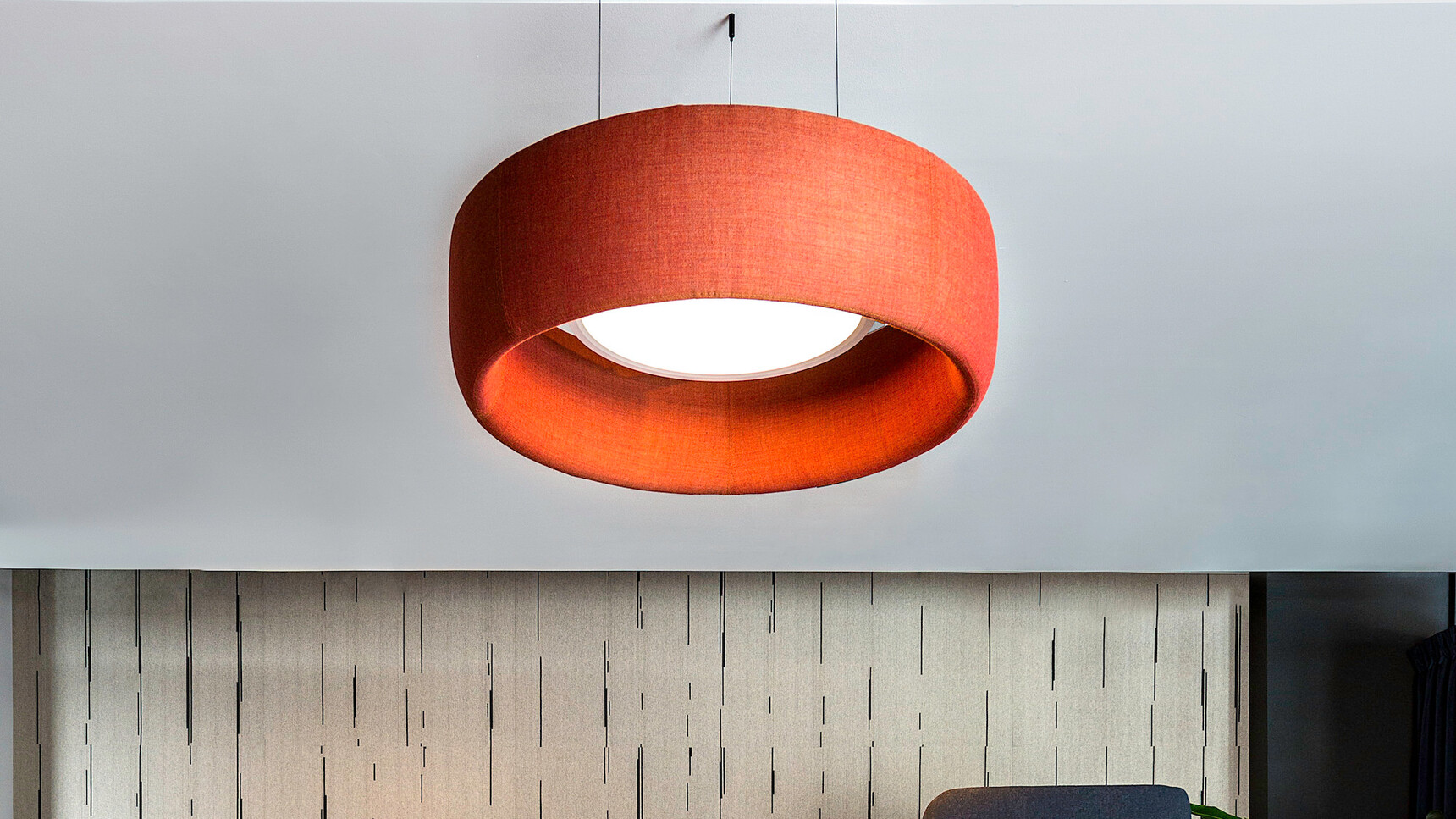 Buzzi Space BuzziJet Light With Orange Upholstery Detail Image