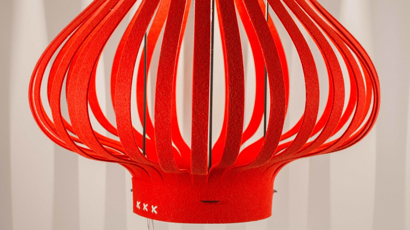 Buzzi Space BuzziLight Mono In Red Upholstery Detail Image