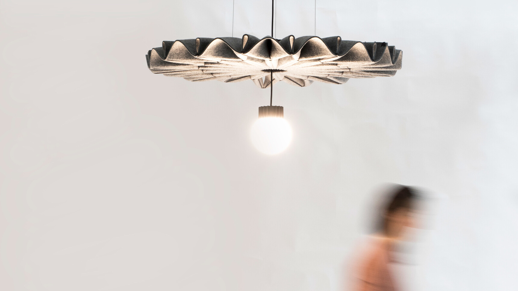 Buzzi Space BuzziPleat LED Edel Light In Grey Detail Image