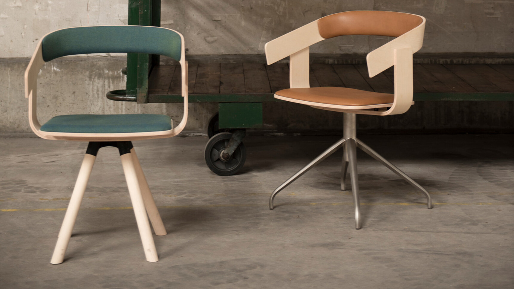 Two Buzzi Space BuzziFloat Meeting Chairs In Different Styles Detail Image