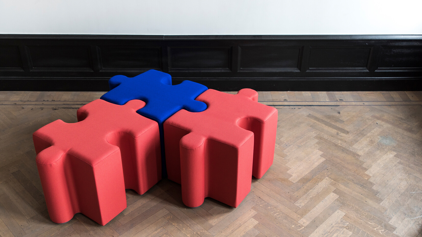 Buzzi Space BuzziPuzzle High Acoustic Elements Joined Together Family Image