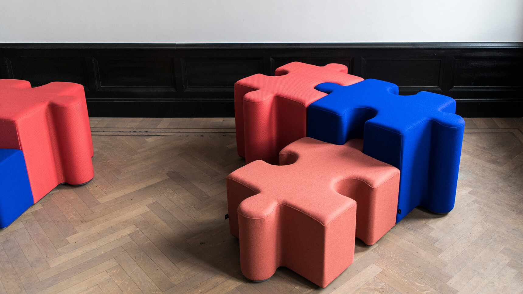 Buzzi Space BuzziPuzzle Low Acoustic Elements Joined Together Family Image