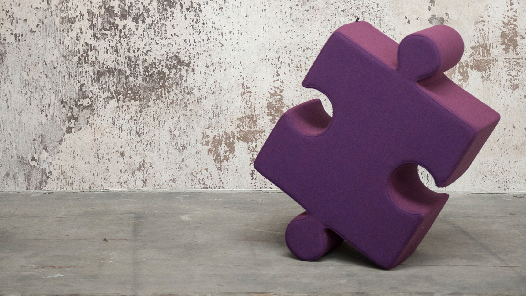 Buzzi Space BuzziPuzzle Low Acoustic Element In Purple Upright Detail Image