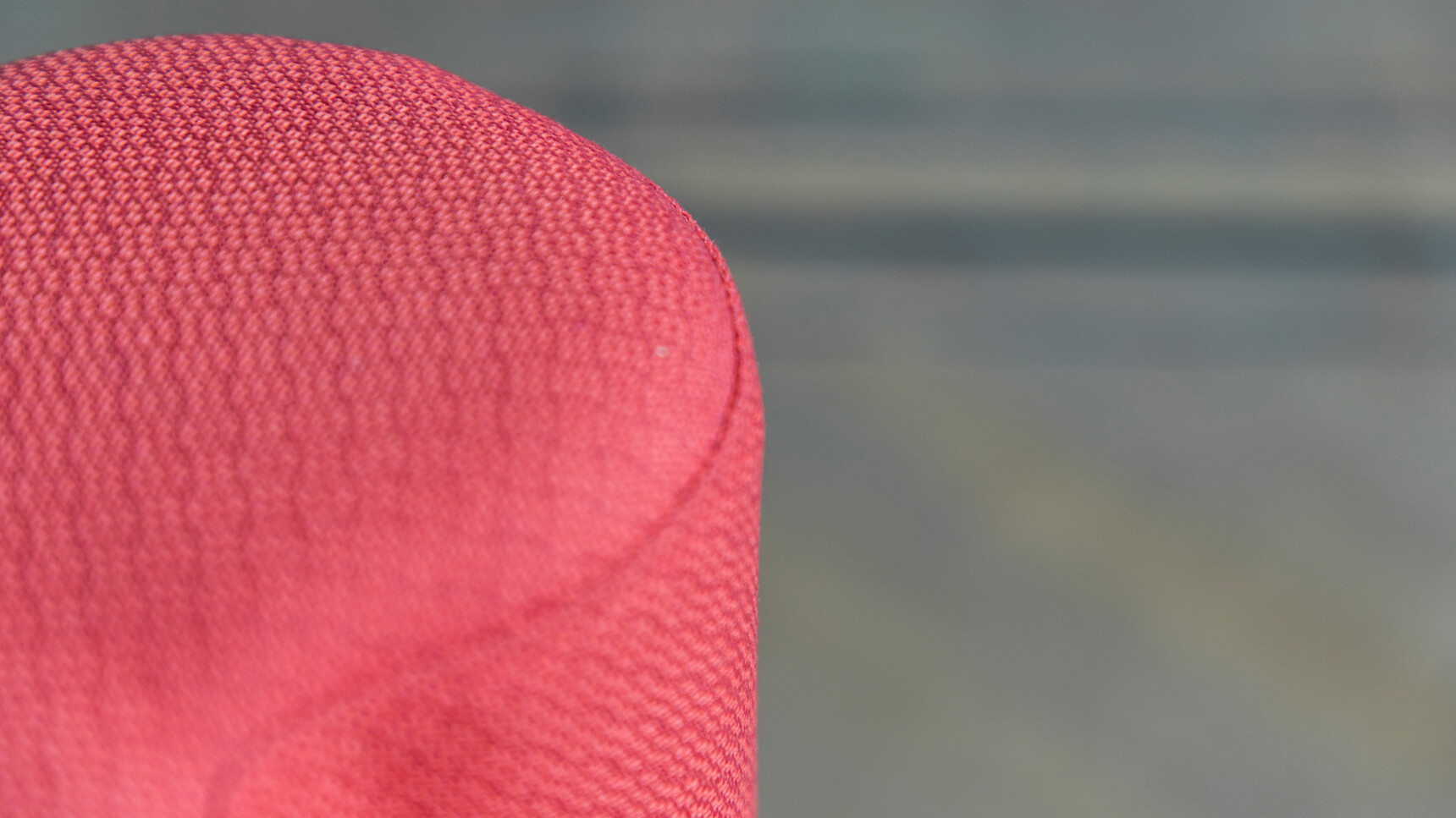 Buzzi Space BuzziPuzzle High Acoustic Element In Orange Upholstery Detail Image With Grey Background