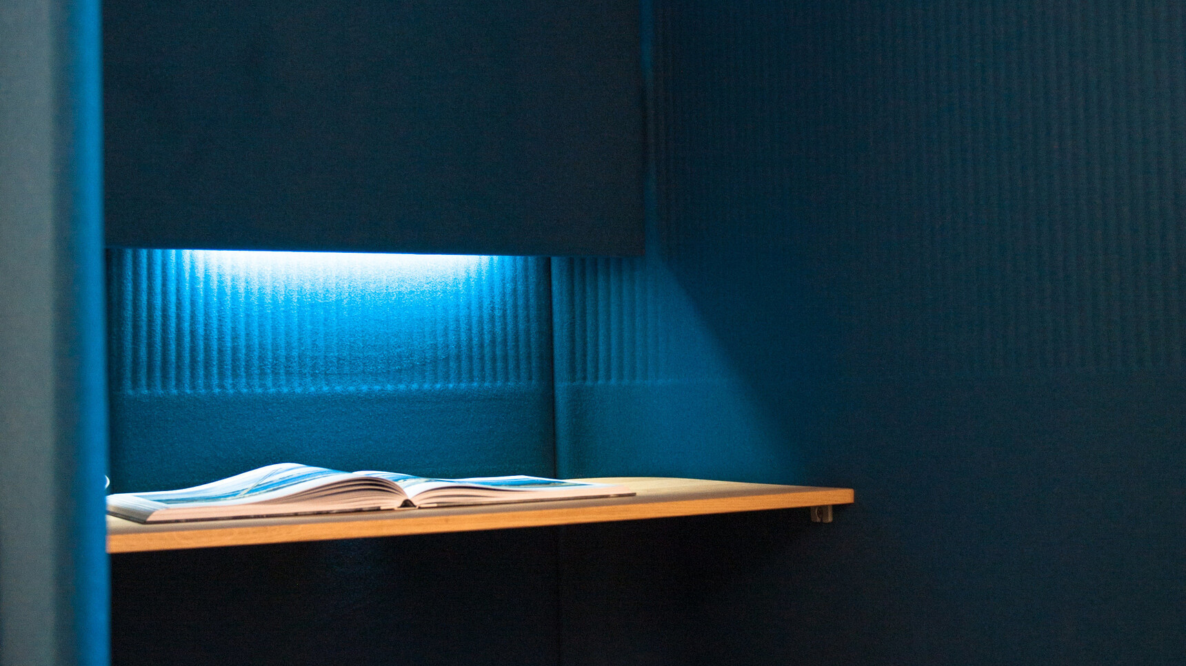 Buzzi Space BuzziBooth In Dark Blue Fabric Detail Image