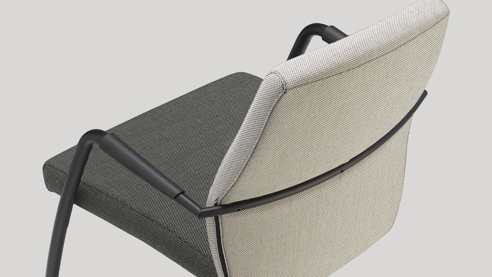 Sitland Passe-Partout Meeting Chair Grey Upholstery Detail Image