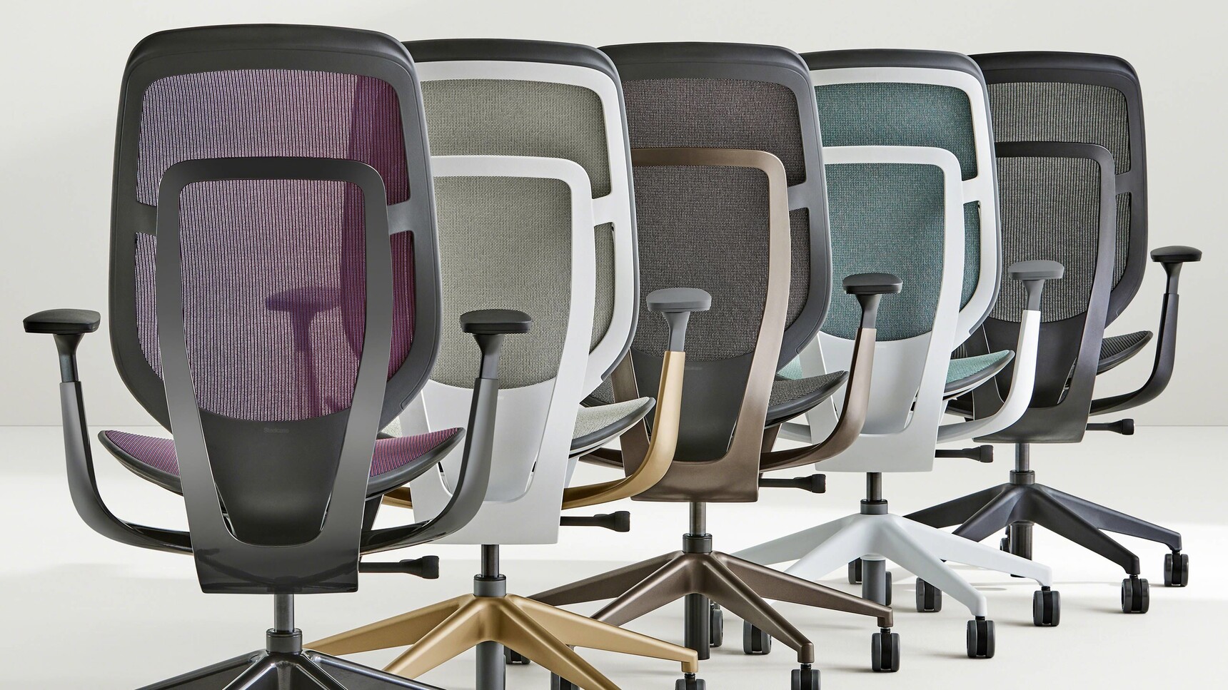 Steelcase Karman Office Chairs With Various Bases Group Image