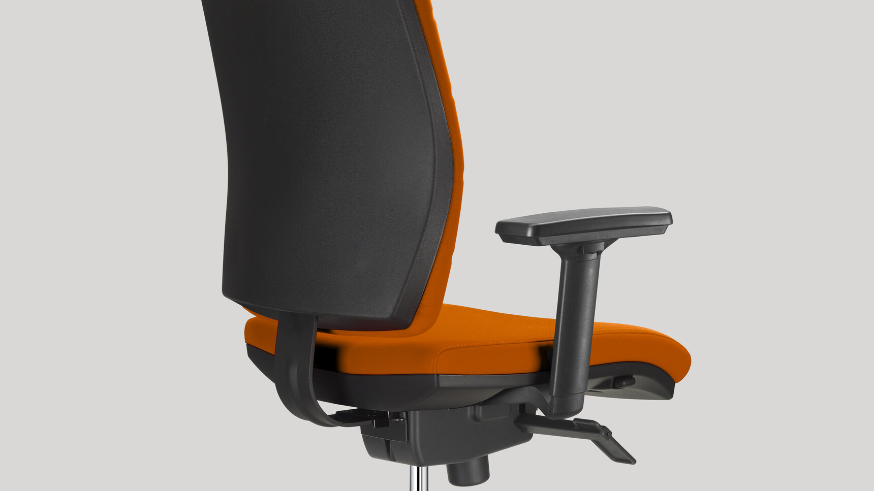 Sitland Be Quadra Task Chair In Orange Upholstery Detail Image