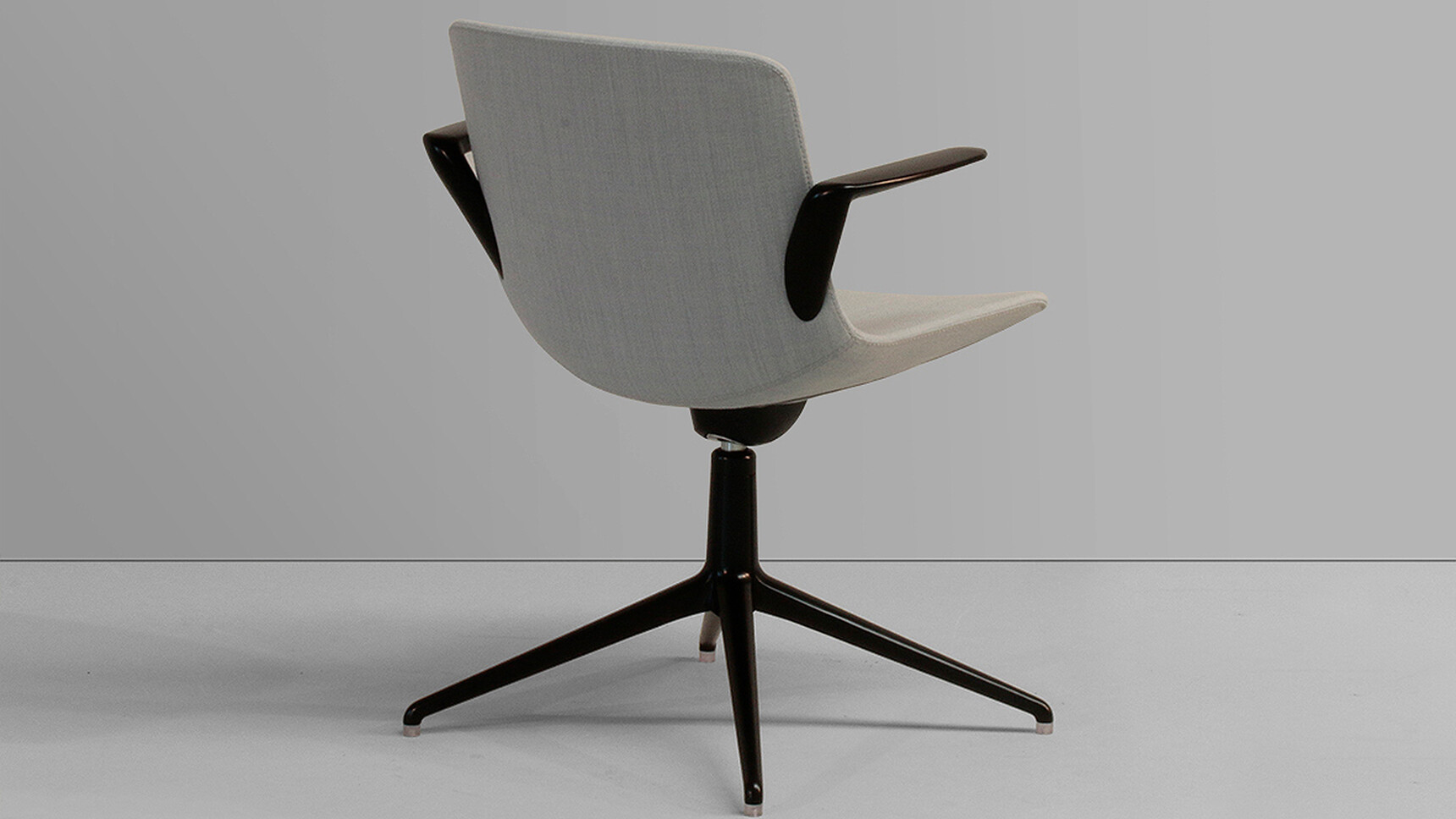 Sitland Milos Meeting Chair With Black Frame Detail Image