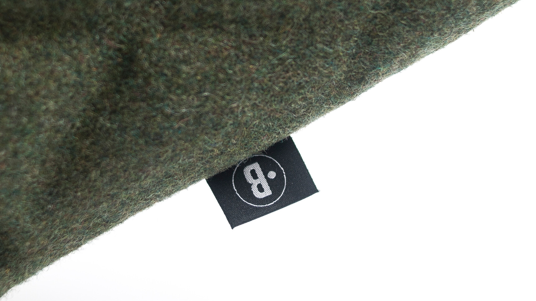 Buzzi Space BuzziPlant Mobi Acoustic Element Dark Green Upholstery Detail Image Of Label