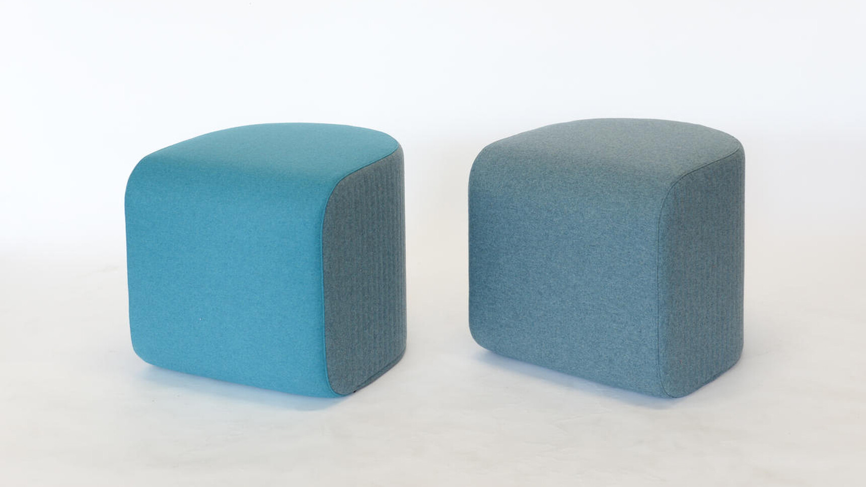 Buzzi Space BuzziDee Solo Pouffes 3D Rib Side Blue Fabric Family Image