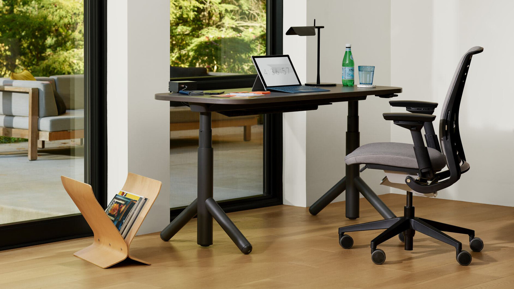 Steelcase Flex Height Adjustable Desk With Chair Family Image