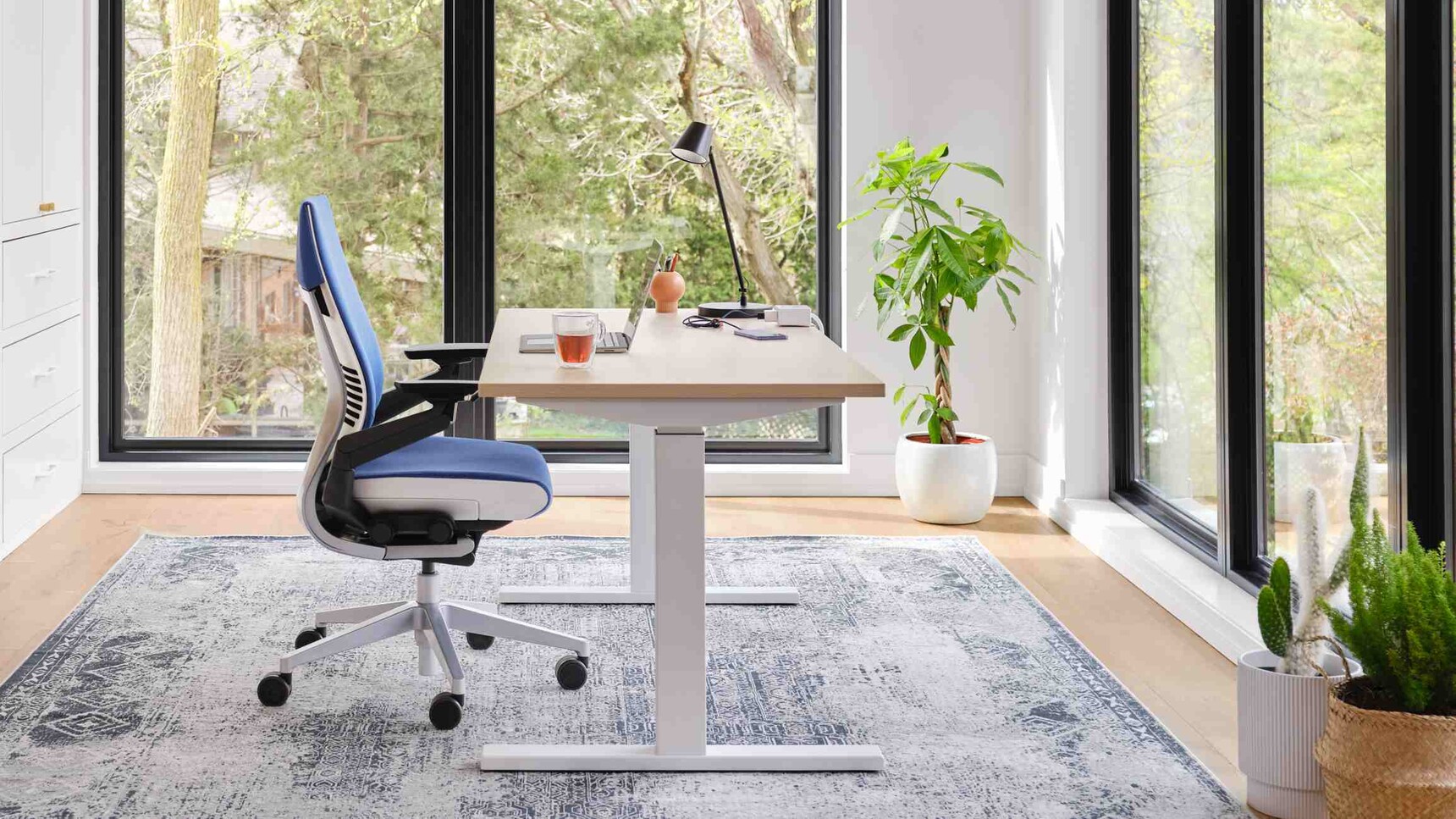 Steelcase Gesture Wrapped Back Office Chair At Desk Family Image