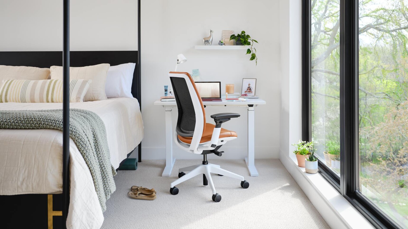 Steelcase Series 2 Upholstered Office Task Chair At Migration SE Desk Family Image