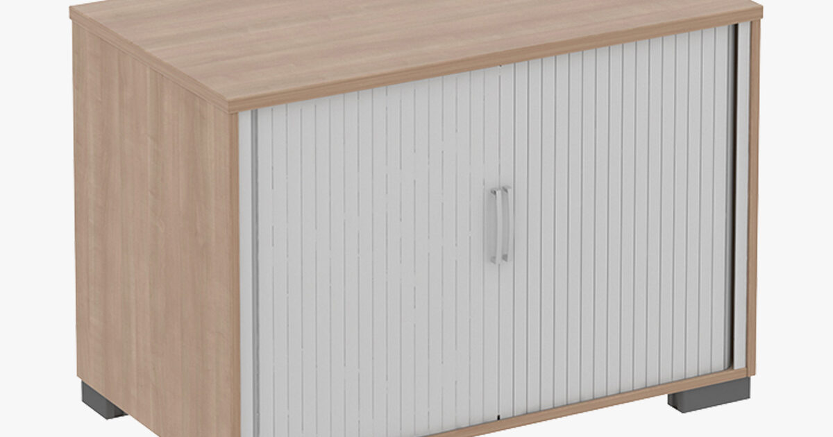 Tambour discount storage bench