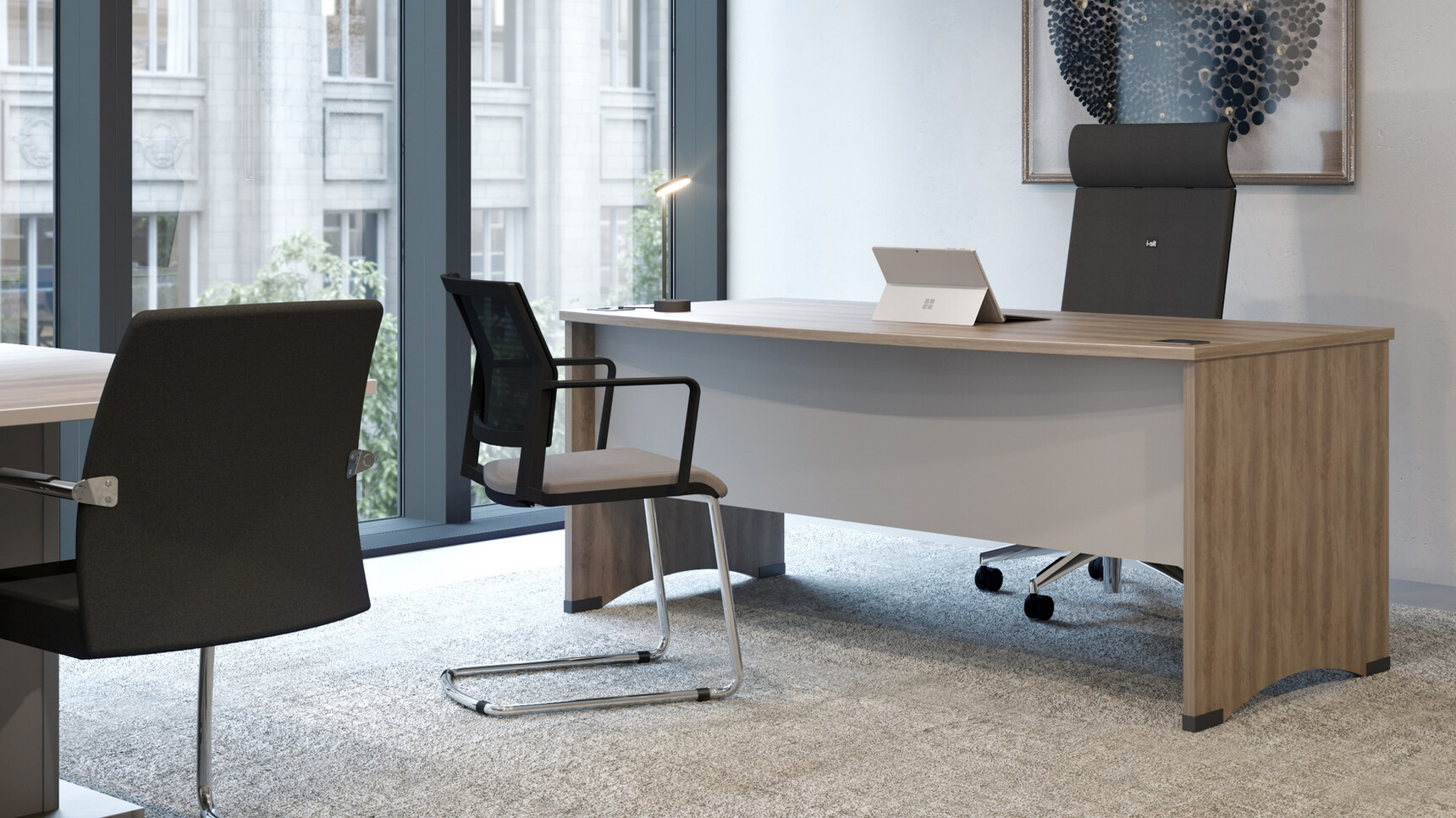 Elite Windsor Rectangular Desk Family Image
