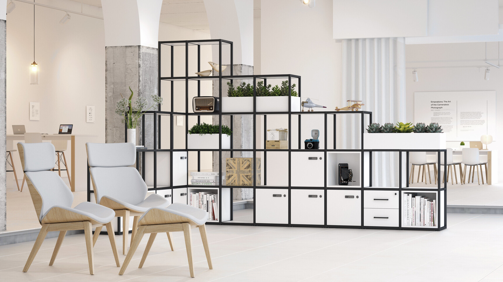 Elite Office Furniture Cubeform Family Image Showing Single Door Boxes And Planters