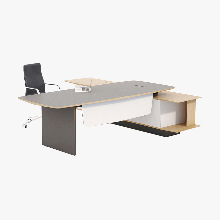 Hands Vantage Horizon L shaped Height Adjustable Executive Desk With Return