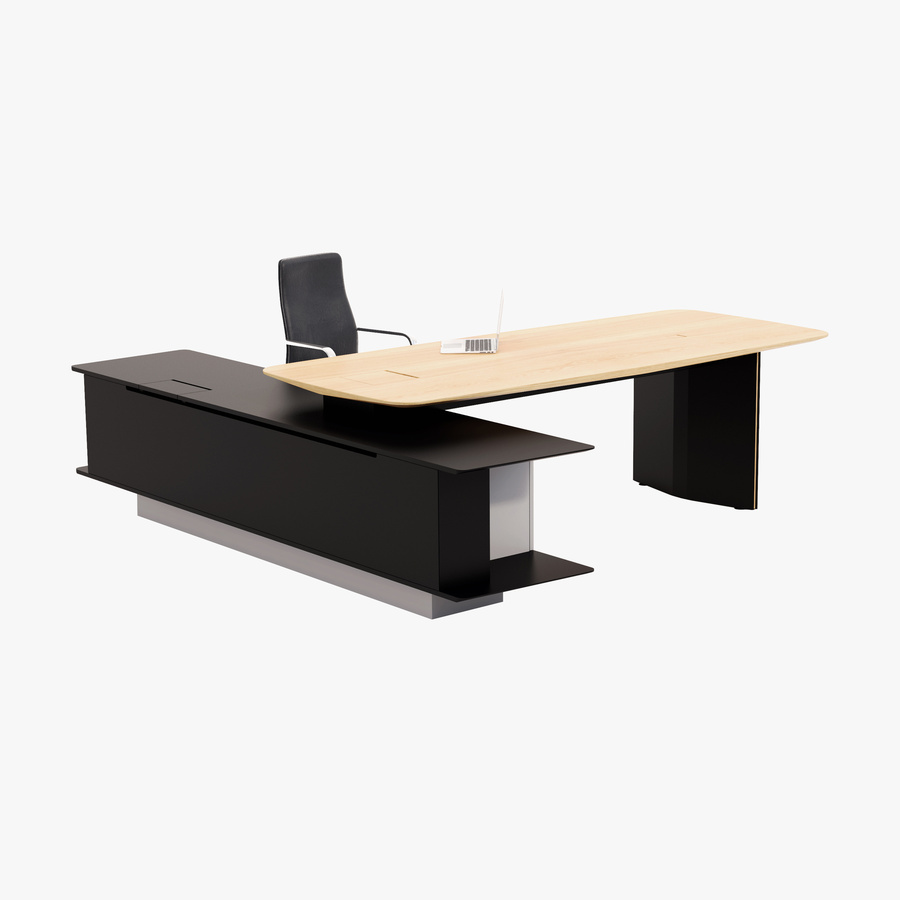 Hands Vantage Horizon L shaped Height Adjustable Executive Desk With Return