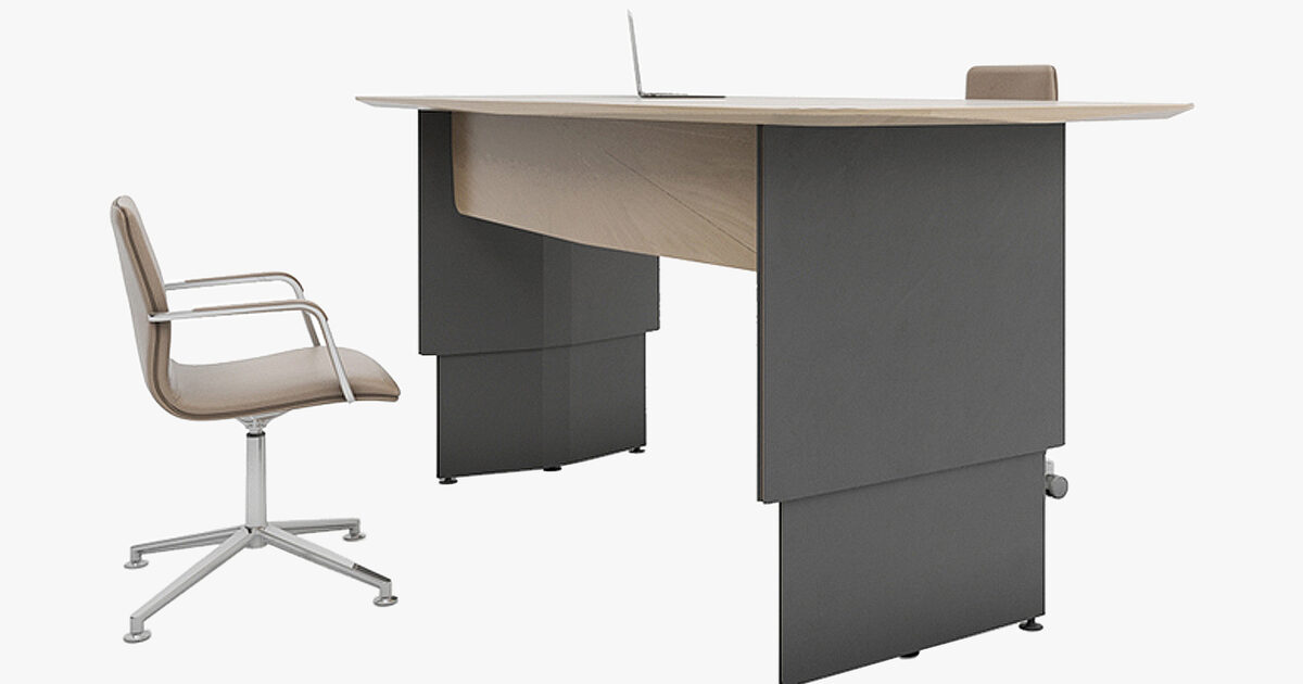 Executive desk adjustable shop height
