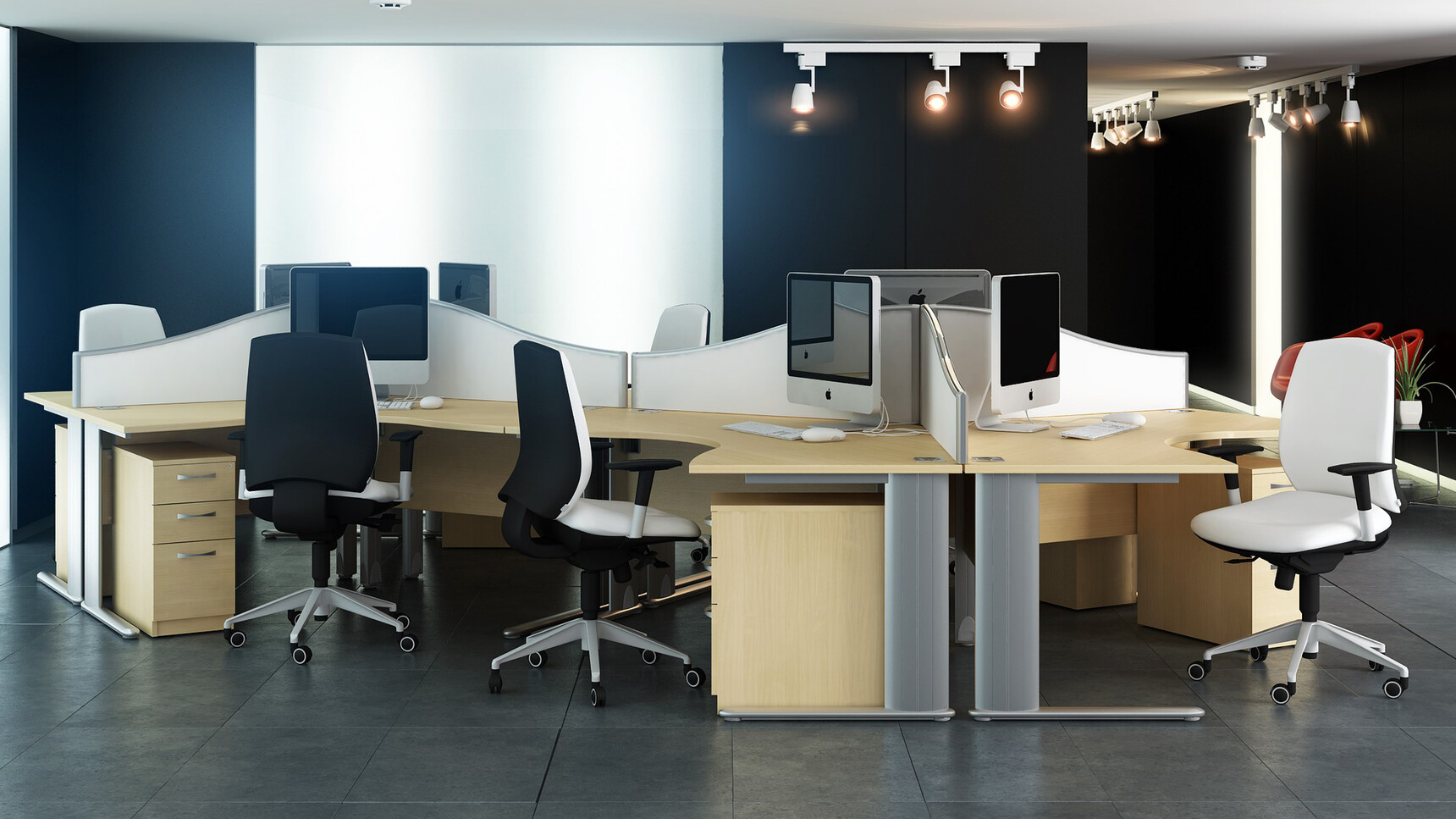 Elite Office Furniture Optima Plus Symmetrical Crescent Workstation Family Image