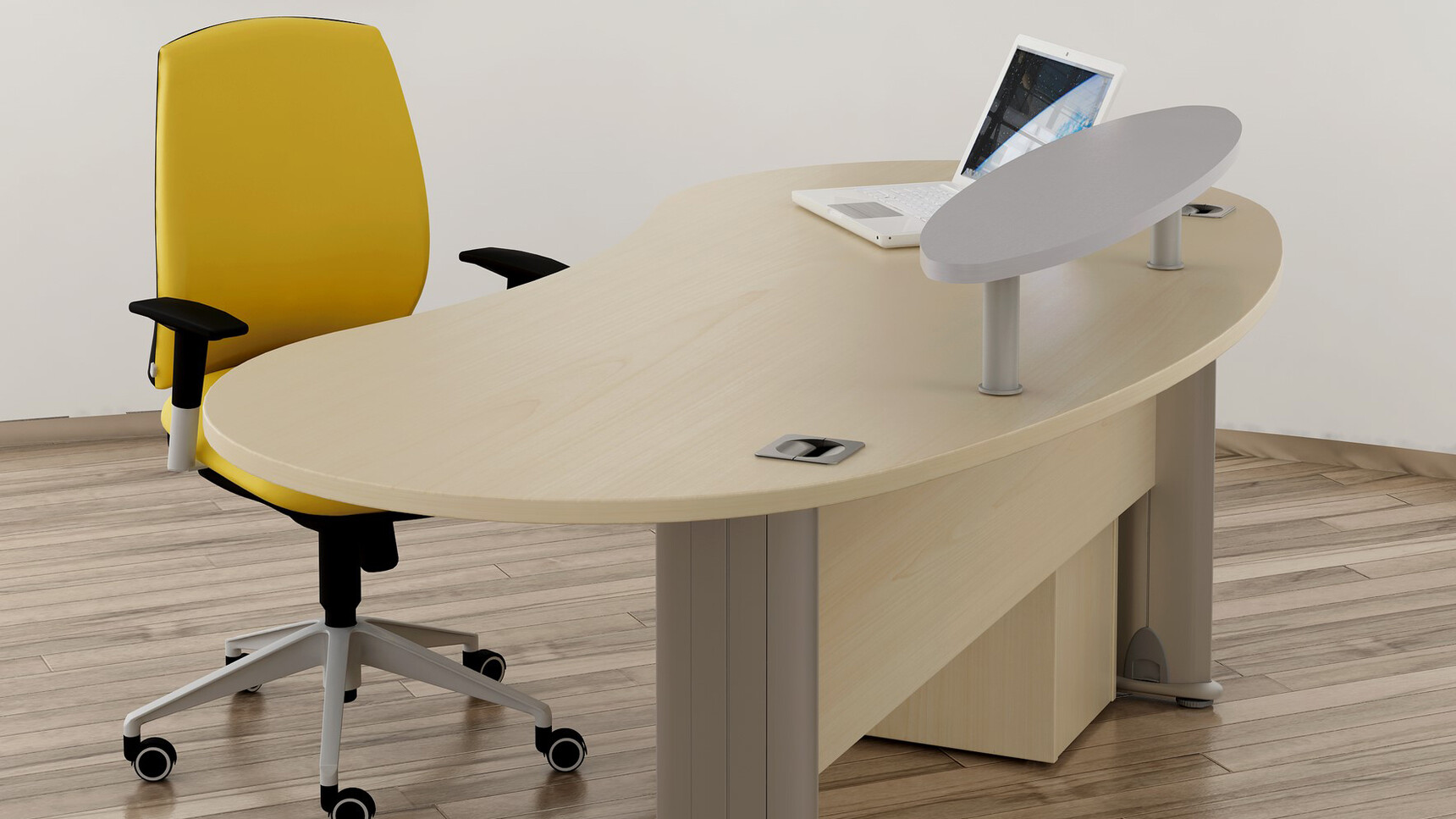 Elite Office Furniture Optima Plus Kidney Desk Detail Image