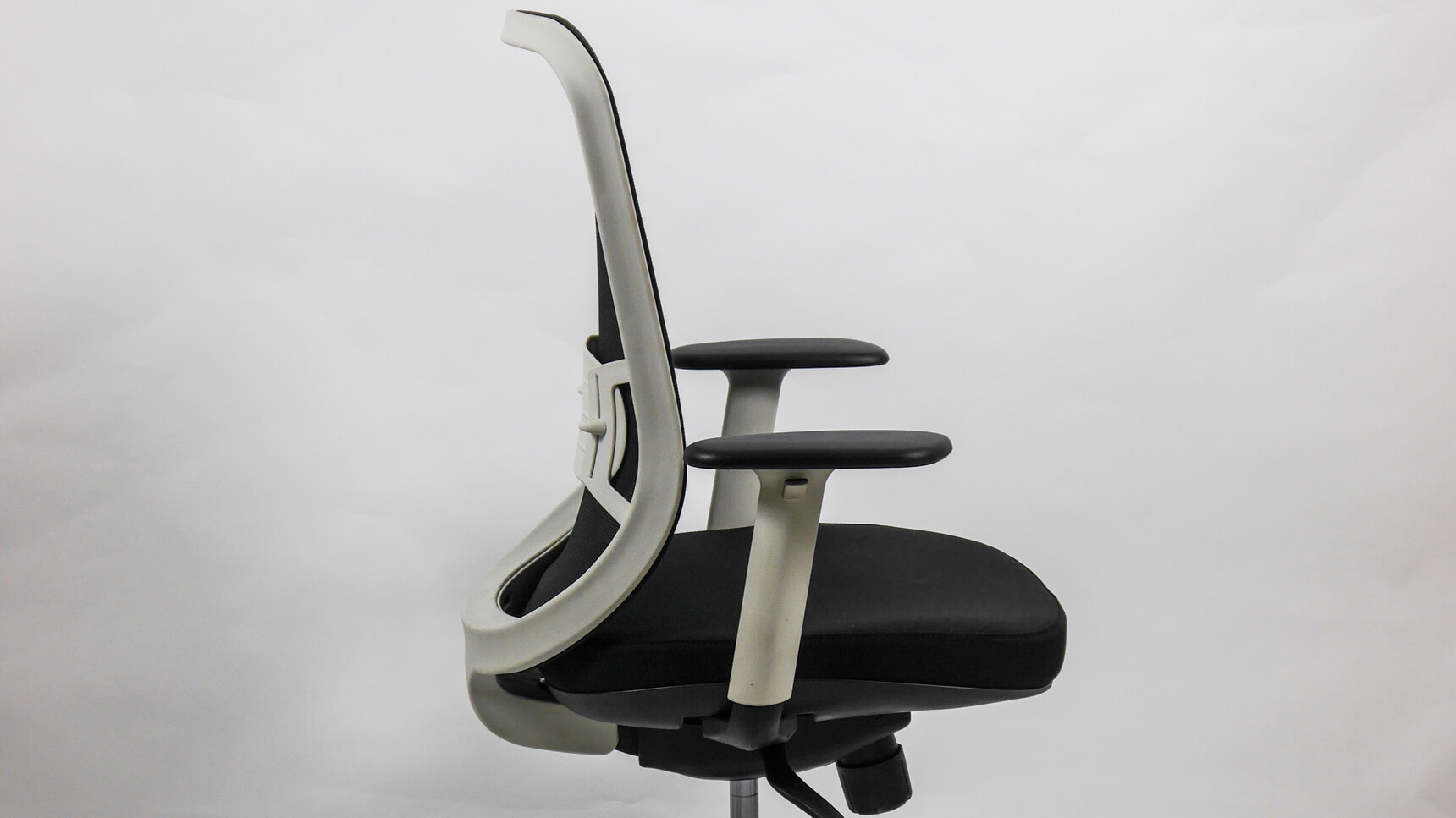 Claremont Centre Arran Task Chair White Frame Side Detail Image