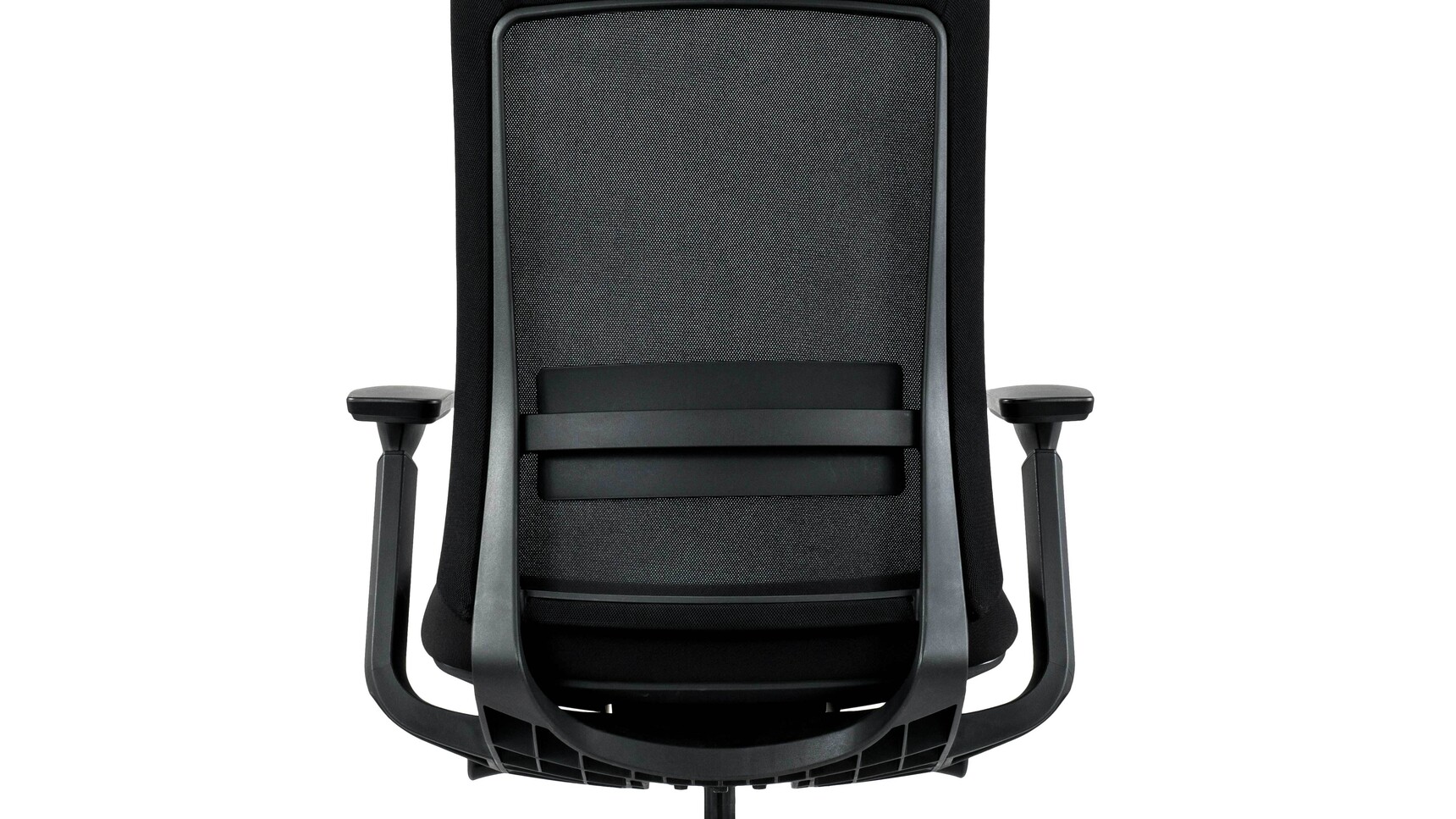 Claremont Centre Skye Task Chair Back Angle Black Upholstery Detail Image