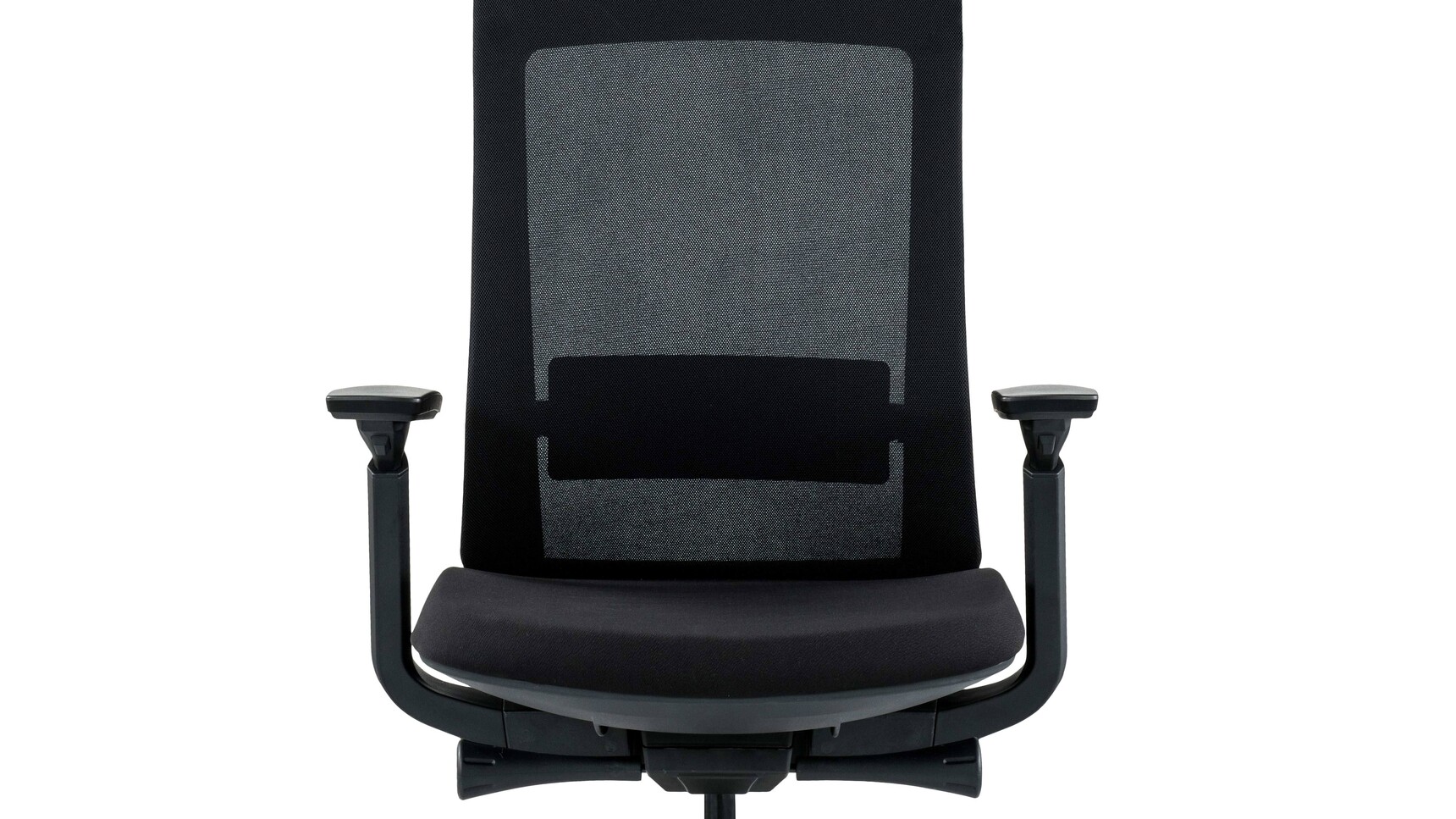 Claremont Centre Skye Task Chair Front Angle Black Upholstery Detail Image