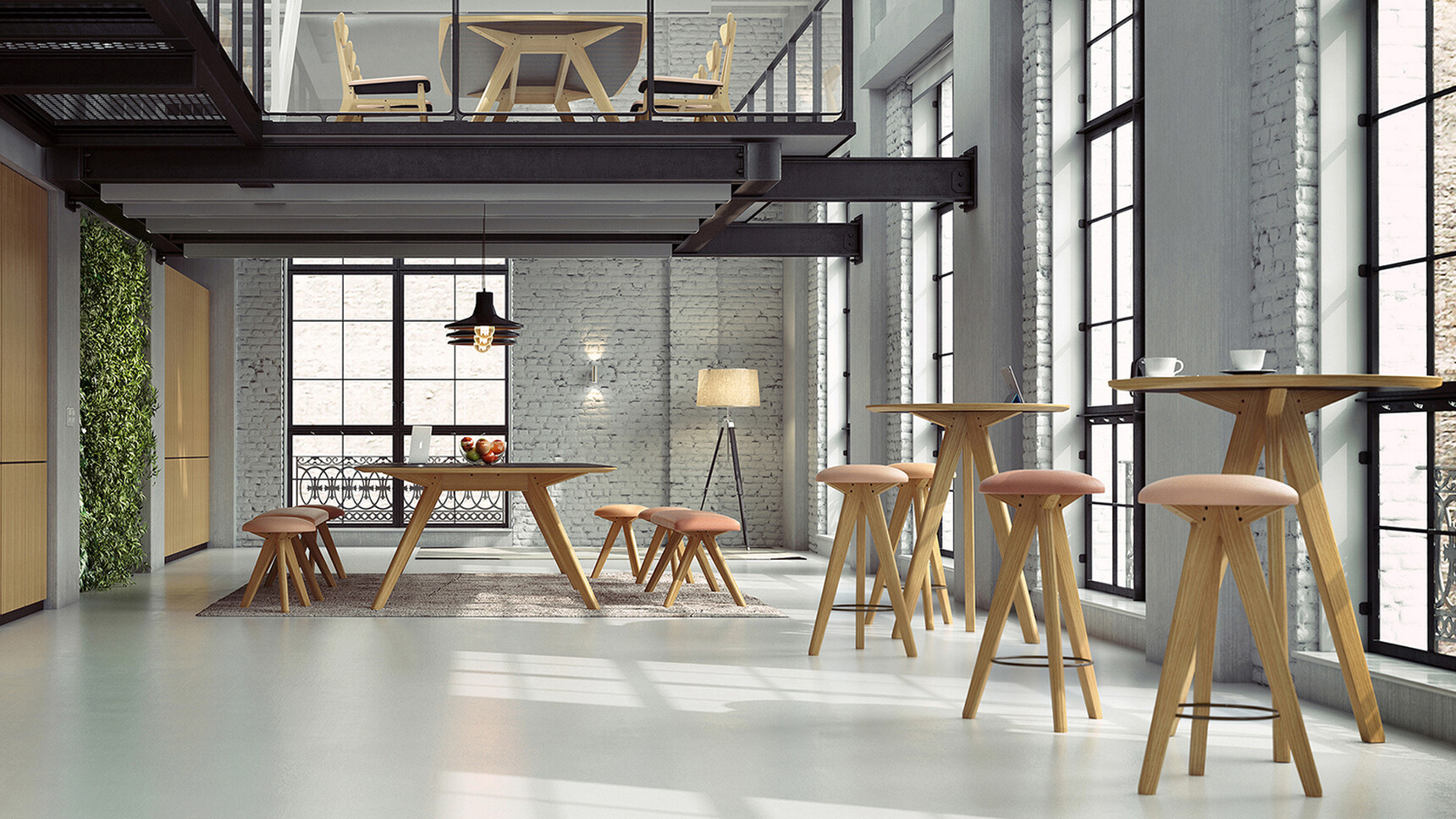 William Hands Vantage High Stools In Office Setting