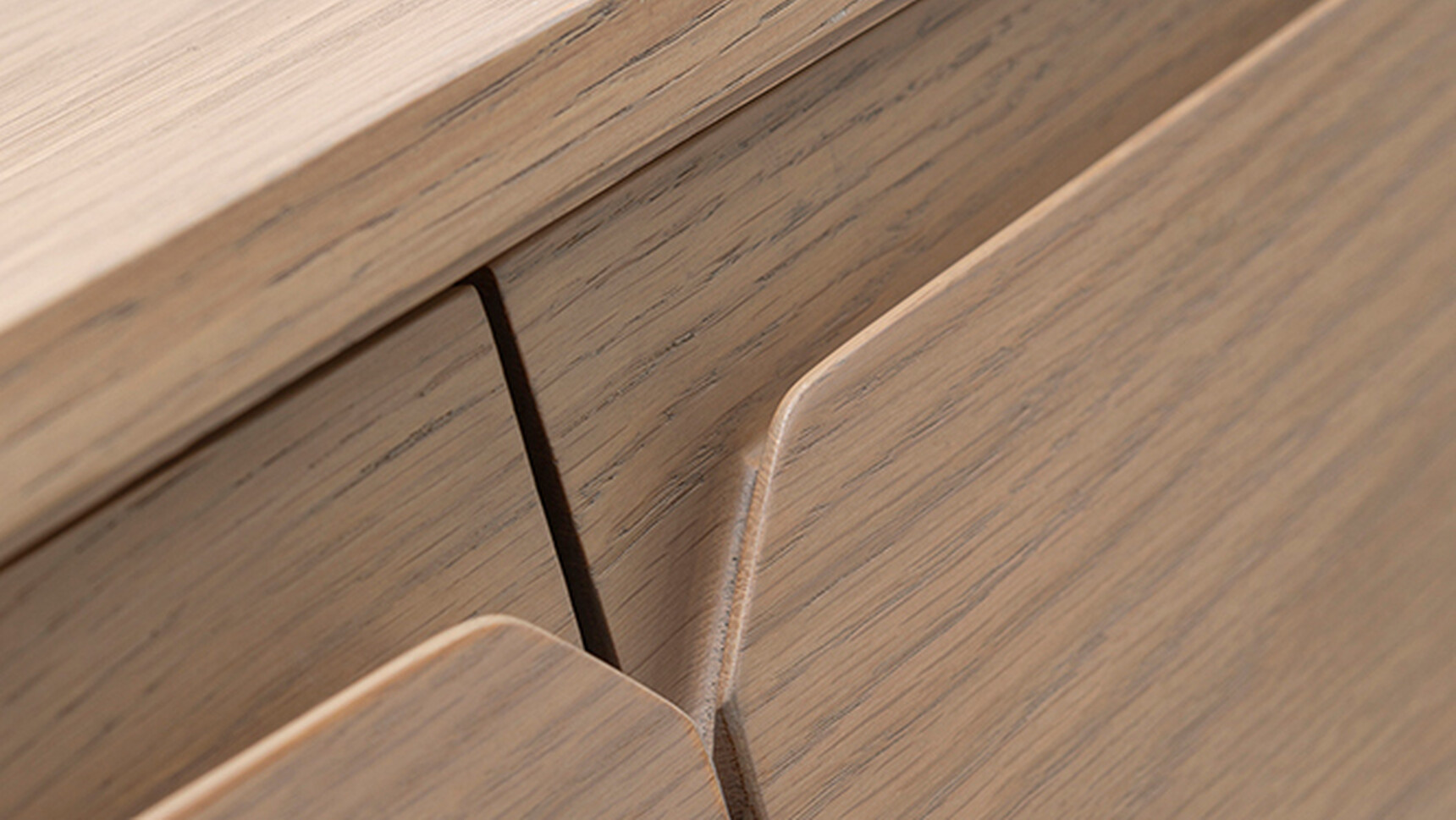 William Hands Vantage Credenza Timber Leg Wood Top Detail Image