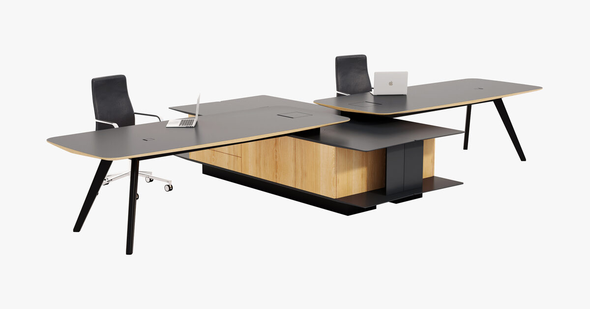Dual workstation deals desk