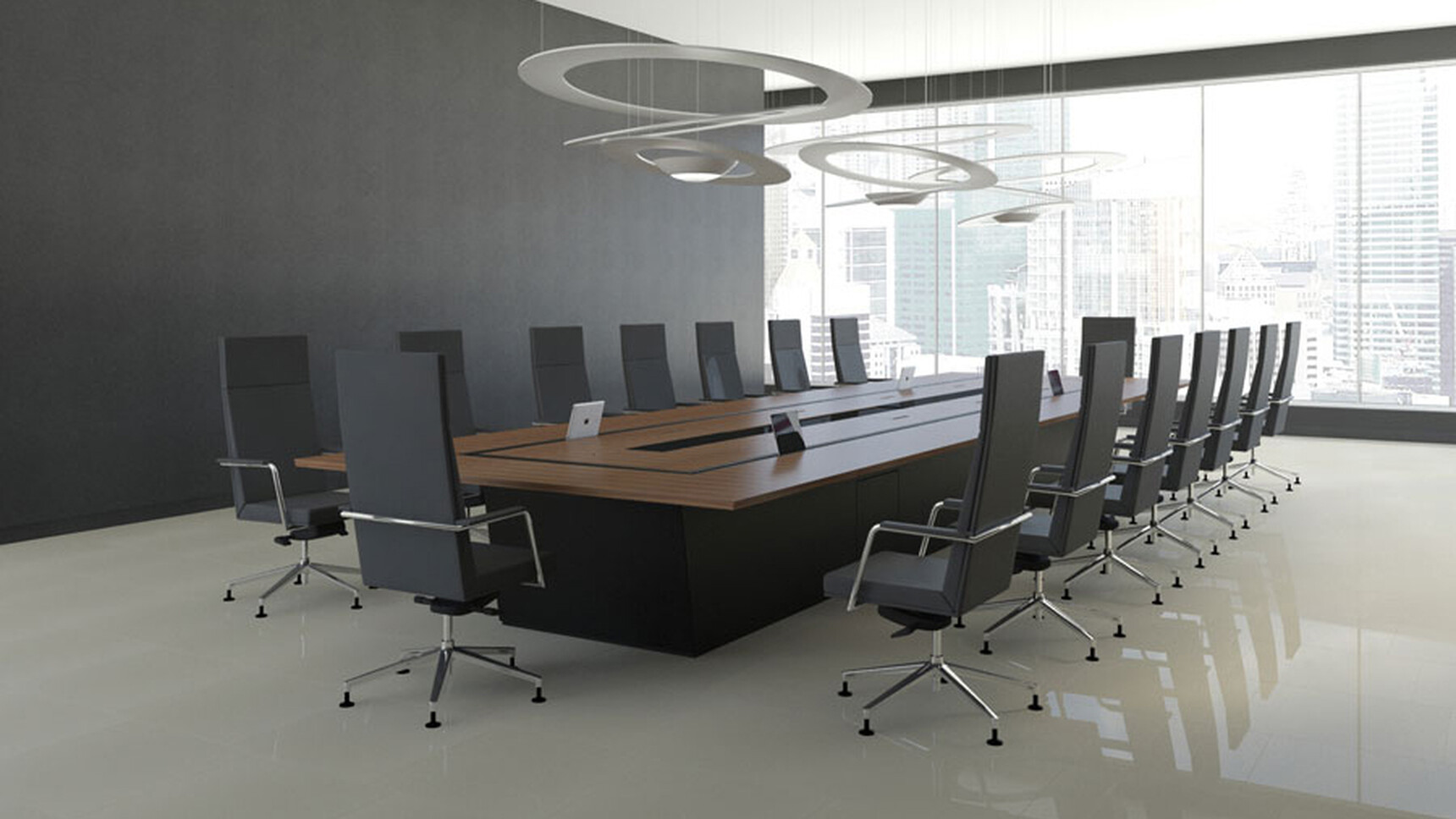 William Hands Infinity T550 Conference Table In Conference Setting