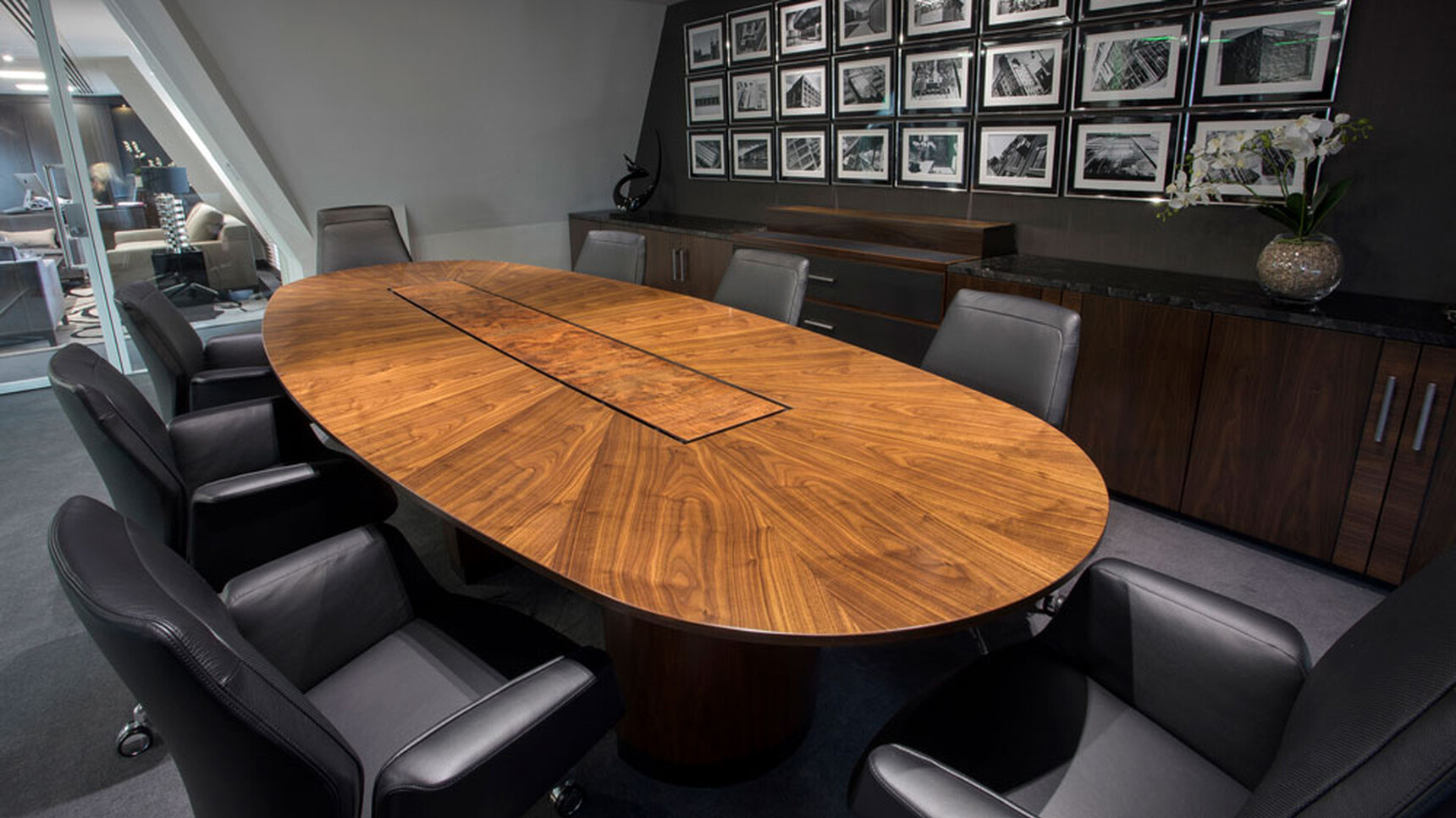 William Hands Infinity T520 Meeting Table In Meeting Room With Chairs