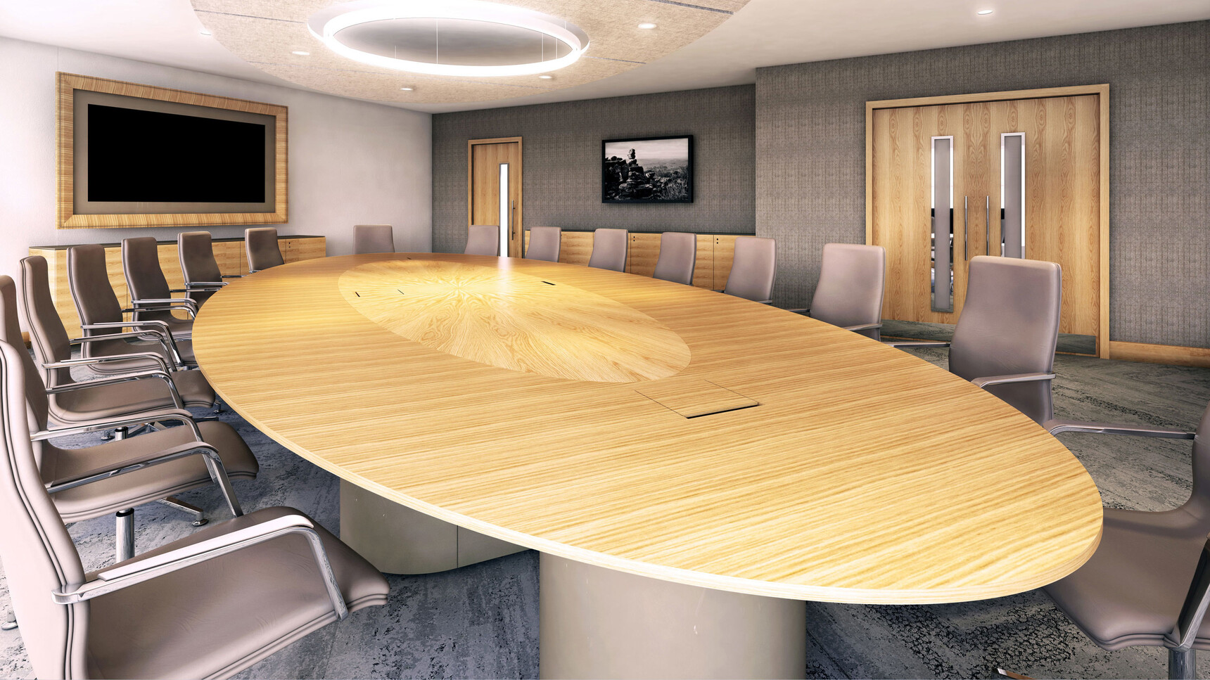 William Hands Infinity T520 Meeting Table In Meeting Room