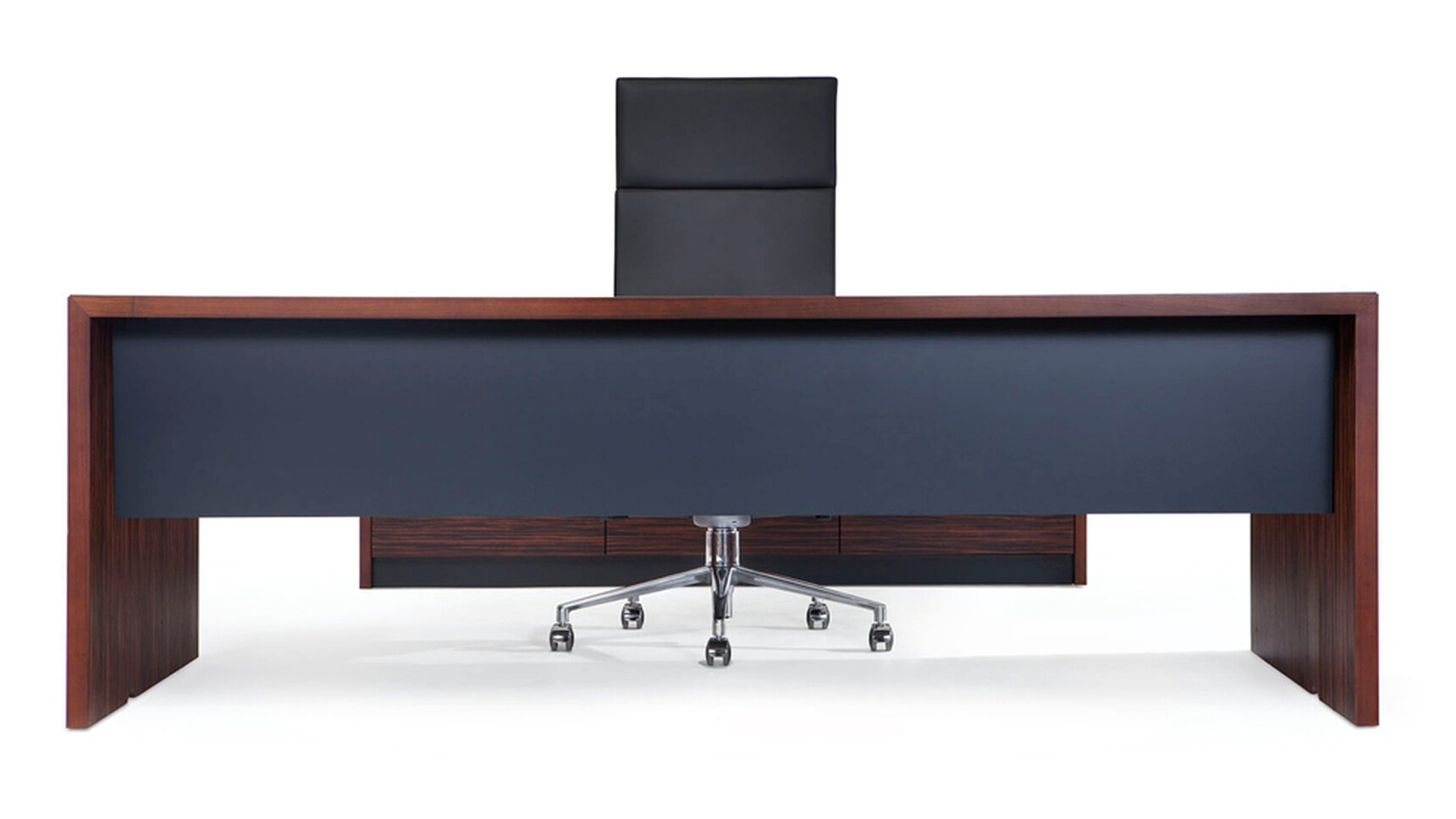 William Hands Emphasis Rectangular Executive Desk Modesty Panel White Background Family Image