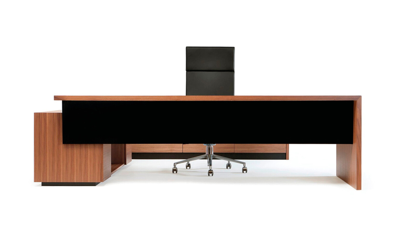 William Hands Emphasis L-shaped Executive Desk Front Angle Family Image