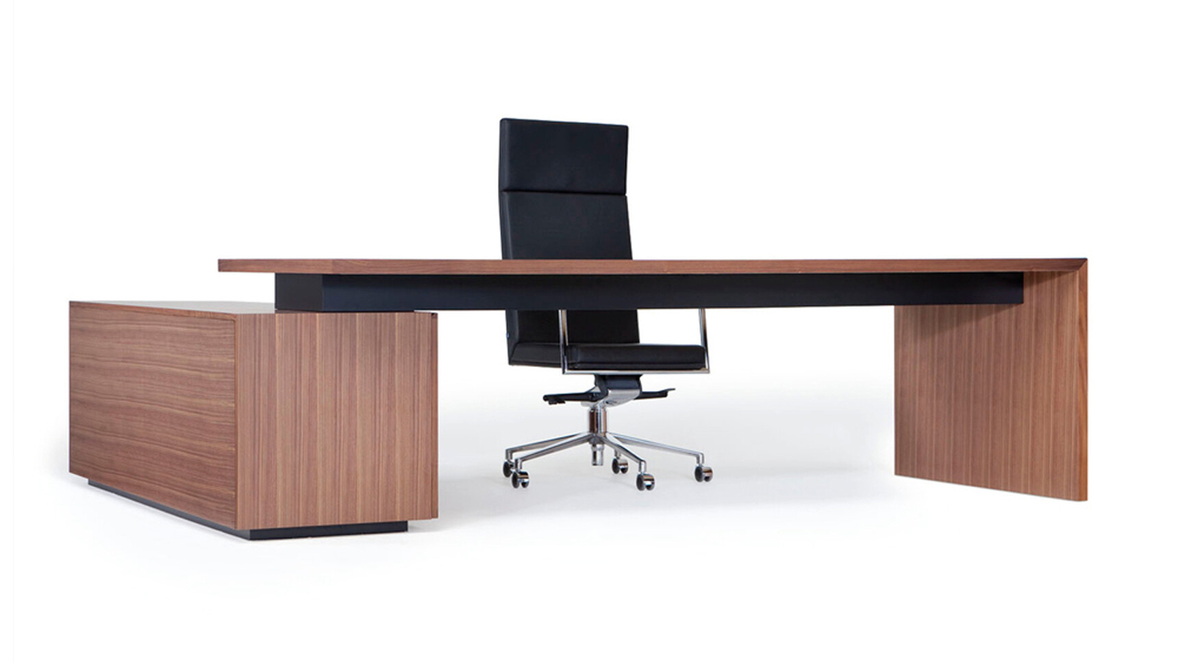 William Hands Emphasis L-shaped Executive Desk Front Quarter Angle Family Image