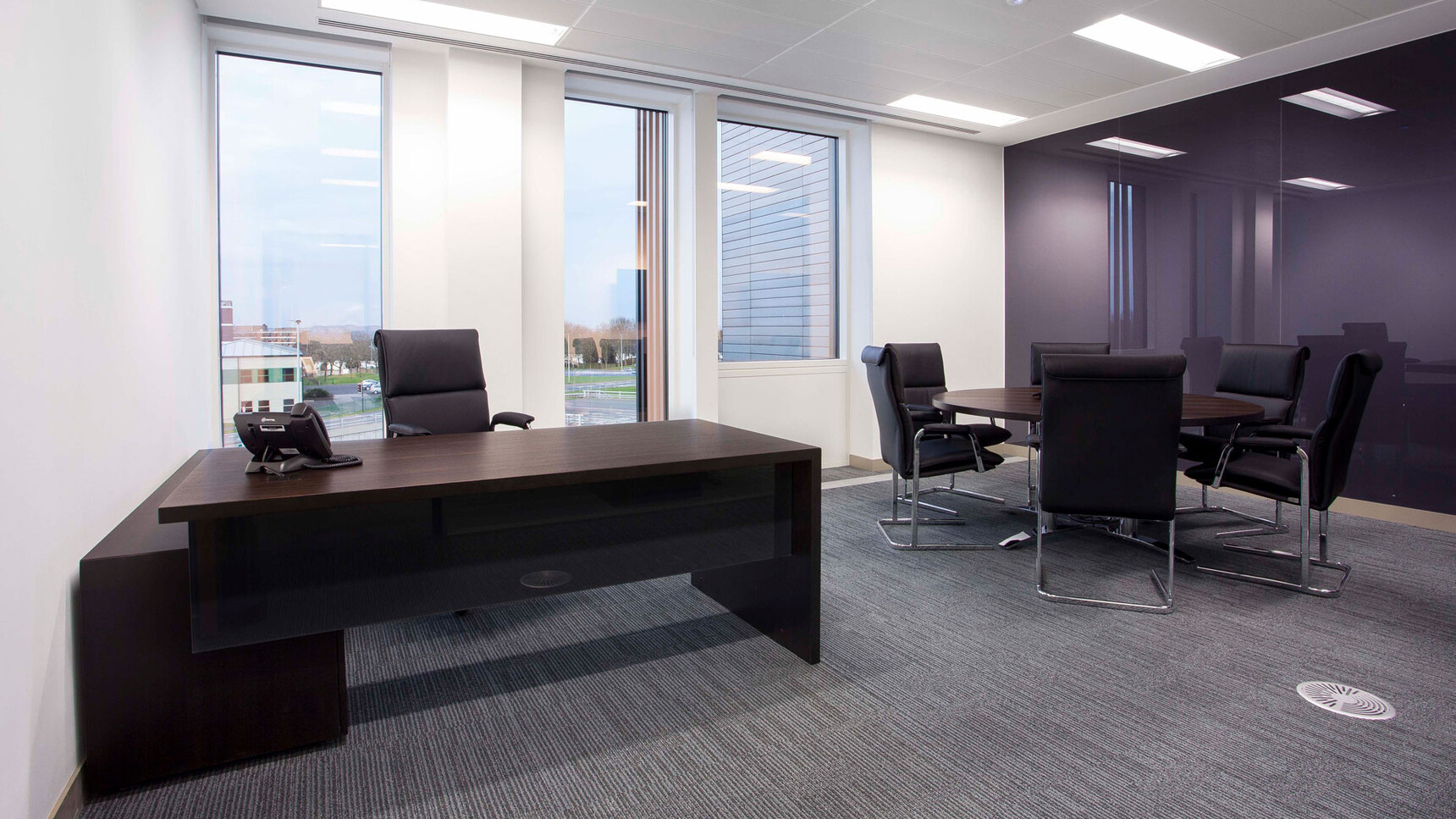 William Hands Emphasis L-shaped Executive Desk In Executive Office