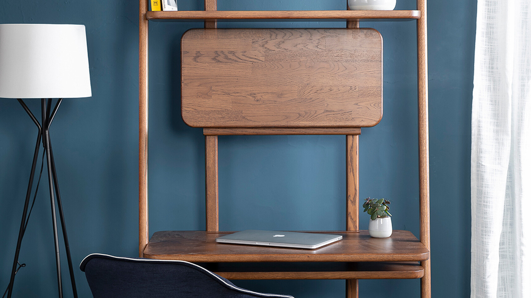 William Hands Embrace Home Office Desk With Chair With Shelf Family Image