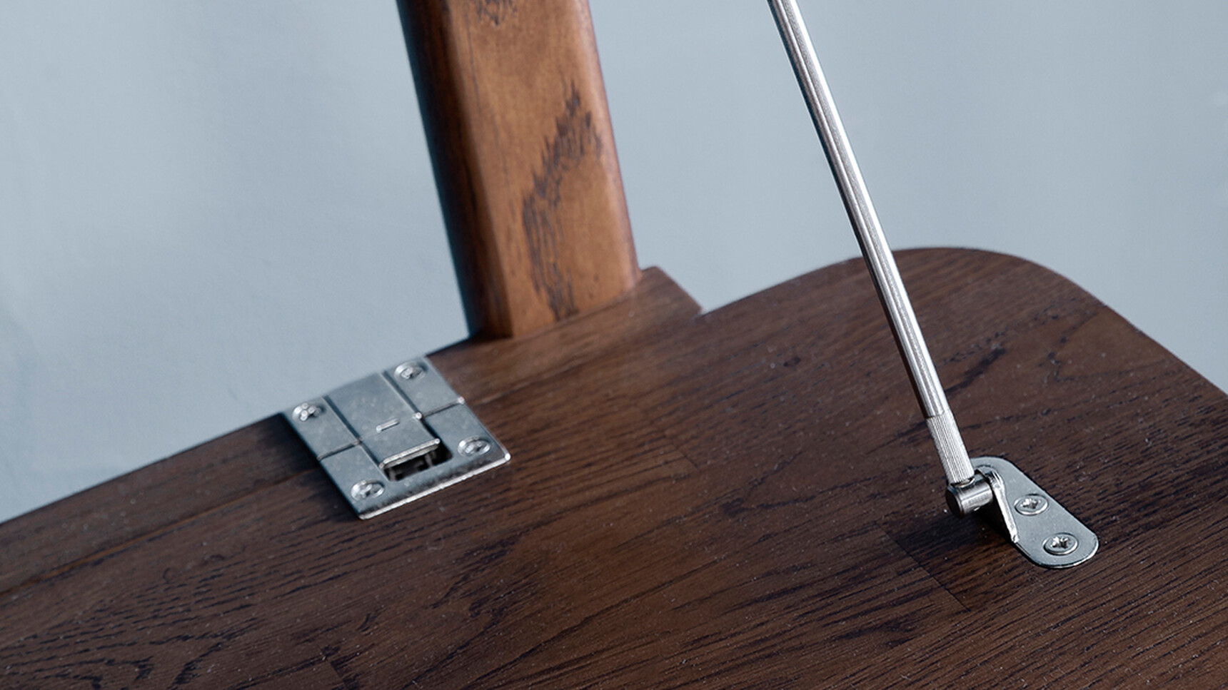 William Hands Embrace Home Office Desk Detail Image Of Hinge And Corner