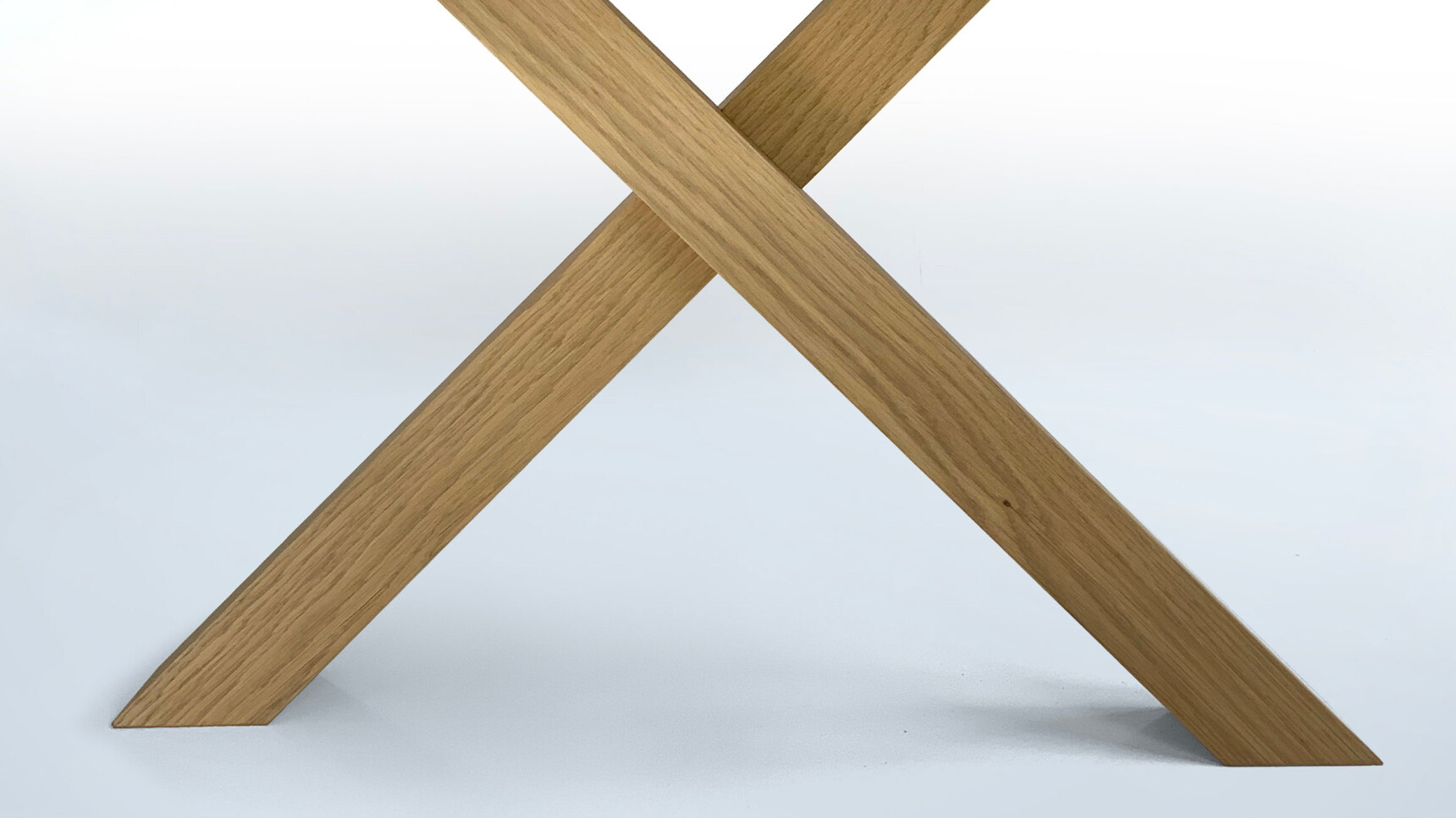 William Hands Arborex Meeting Table Detail Image Of Legs In Light Wood Finish