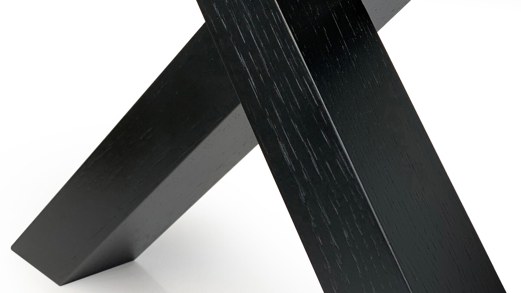 William Hands Arborex Meeting Table Detail Image Of Wood Legs Black Finish