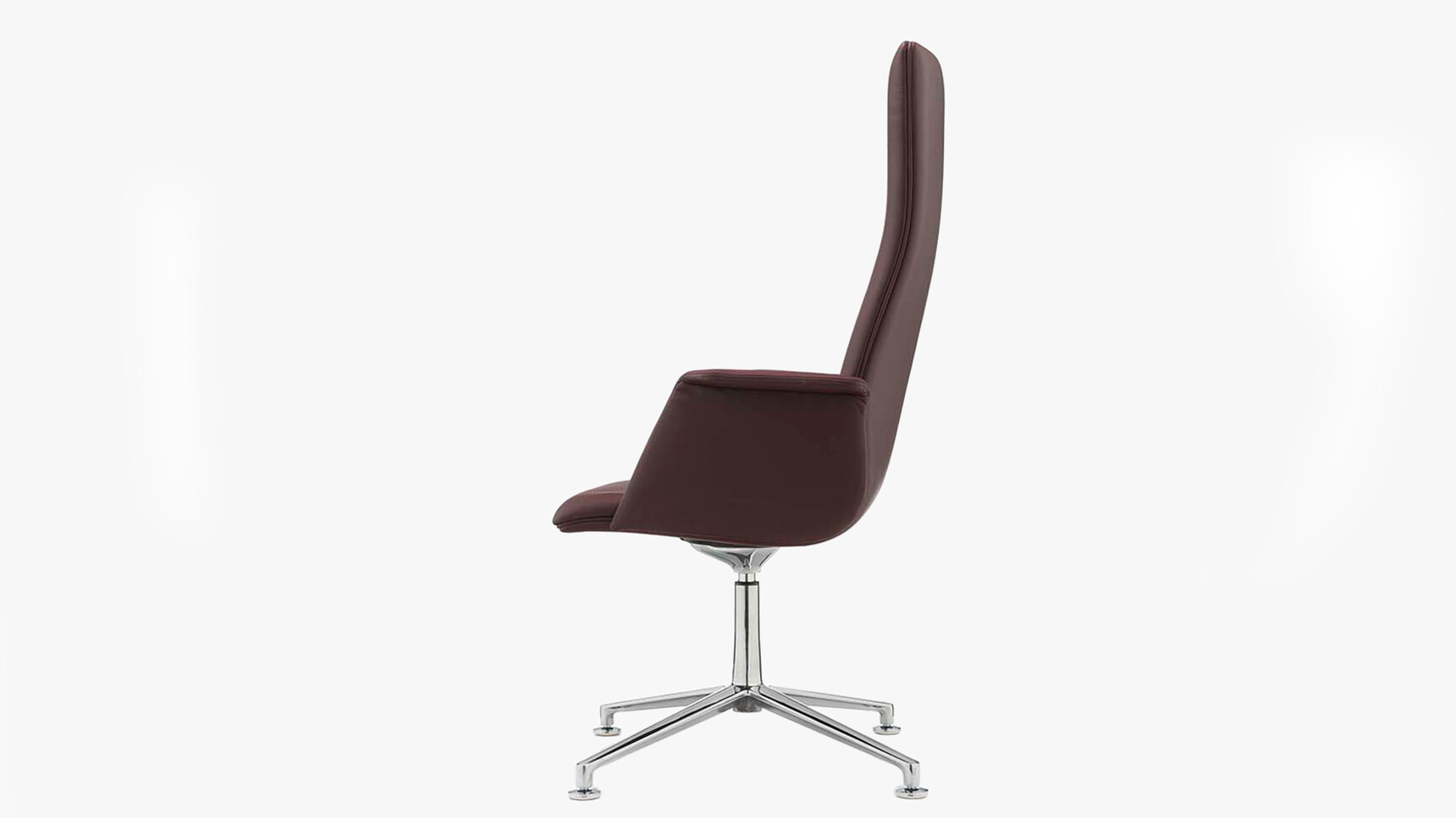 William Hands Cypher 851 High Back Office Chair With Four Star Base Wing Arm Side Angle Family Image