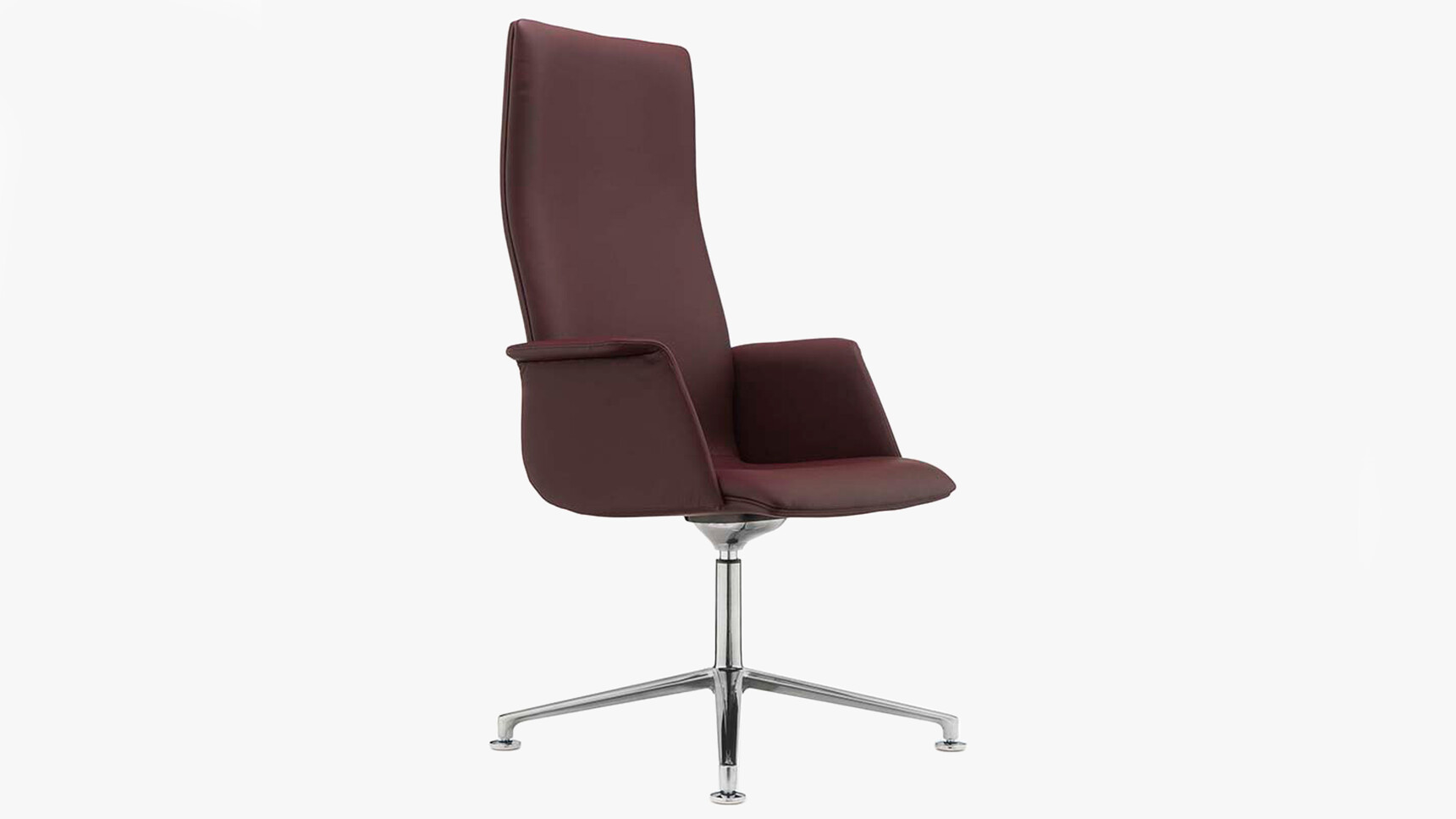 William Hands Cypher 851 High Back Office Chair With Four Star Base Wing Arm Front Quarter Angle Family Image
